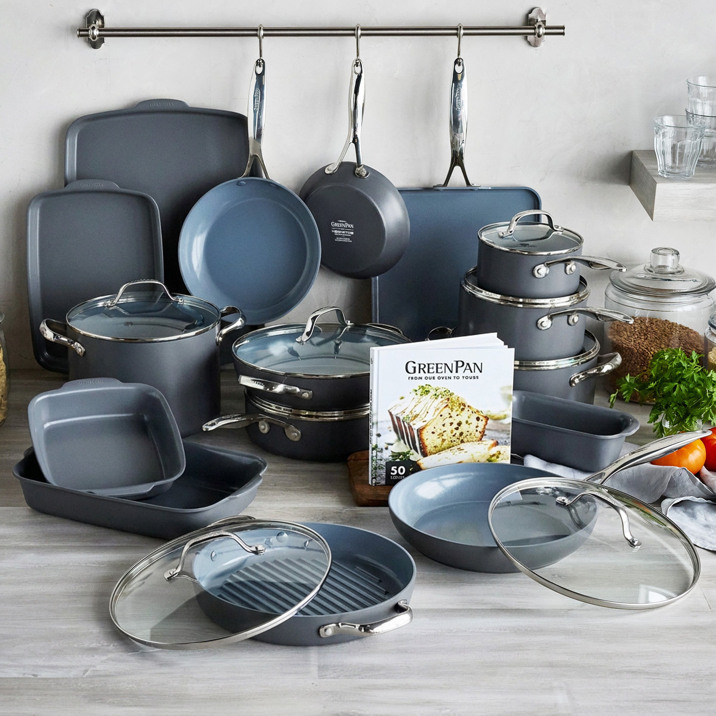 Valencia Pro and Premiere Ovenware 24-Piece Set | Gray - Image 2