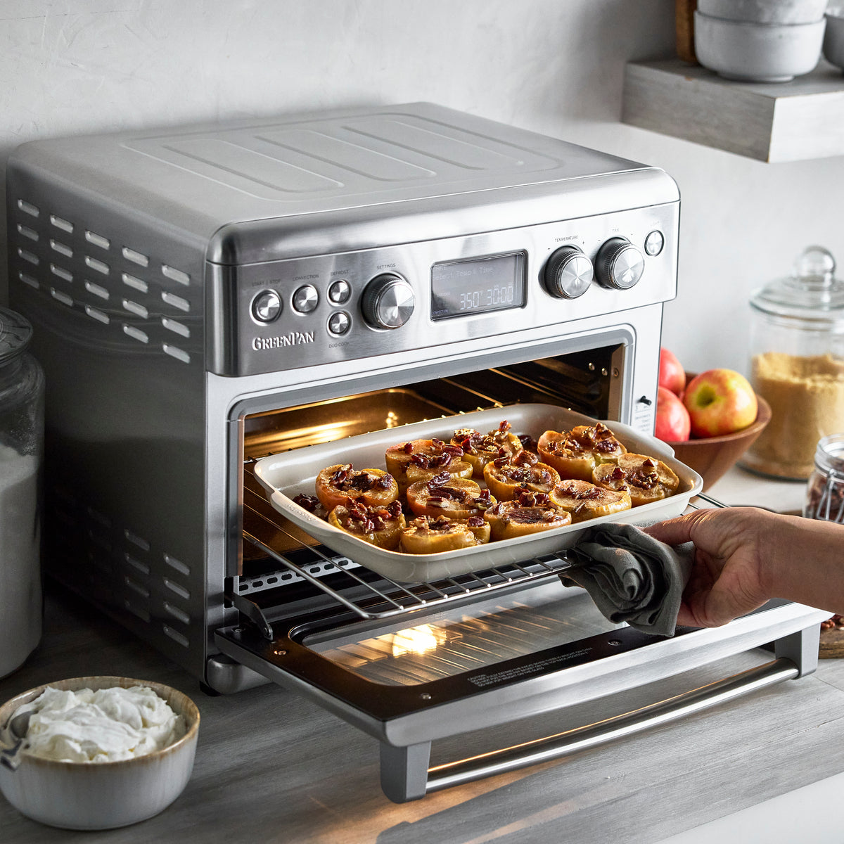 Elite Convection Air Fryer Toaster Oven | Premiere Stainless Steel - Image 4