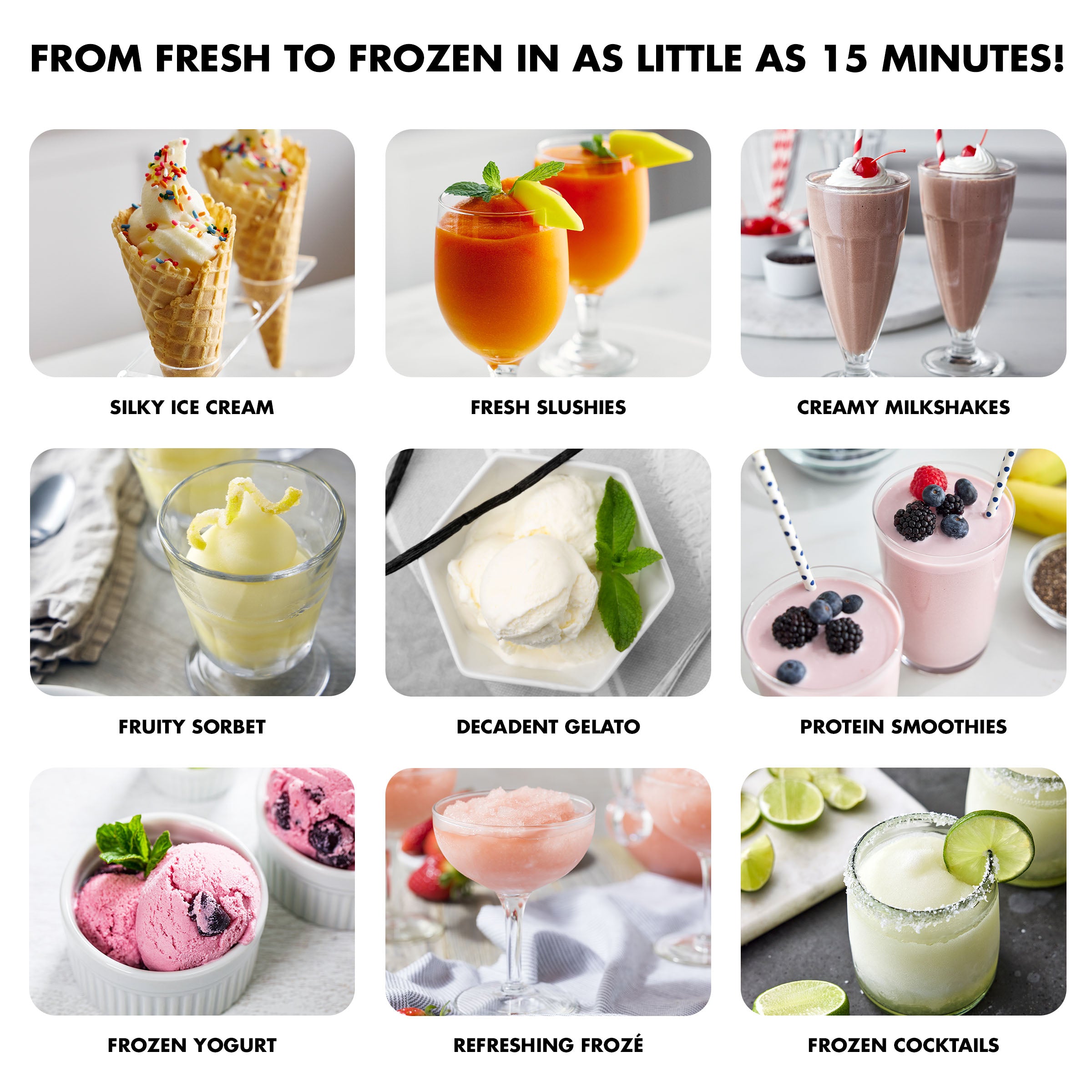 Frost Pro 16-in-1 Ice Cream. Gelato & Frozen Drink Maker | Licorice - Image 15
