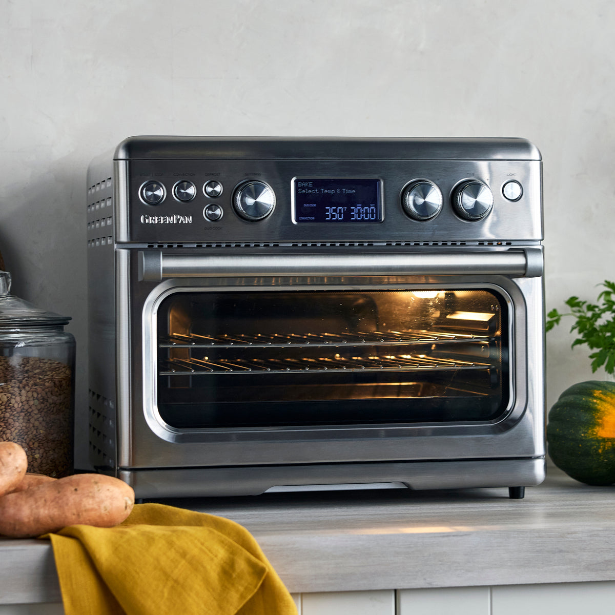 Elite Convection Air Fryer Toaster Oven | Premiere Stainless Steel - Image 5