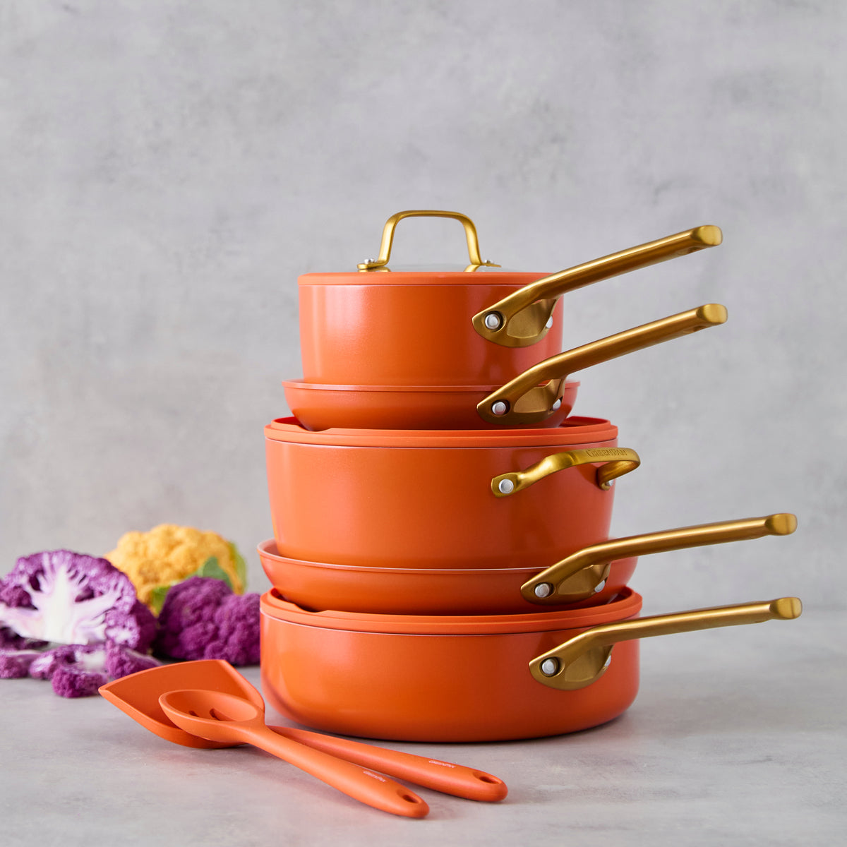 Reserve Pro Ceramic Nonstick 11-Piece Cookware Set | Harvest - Image 3