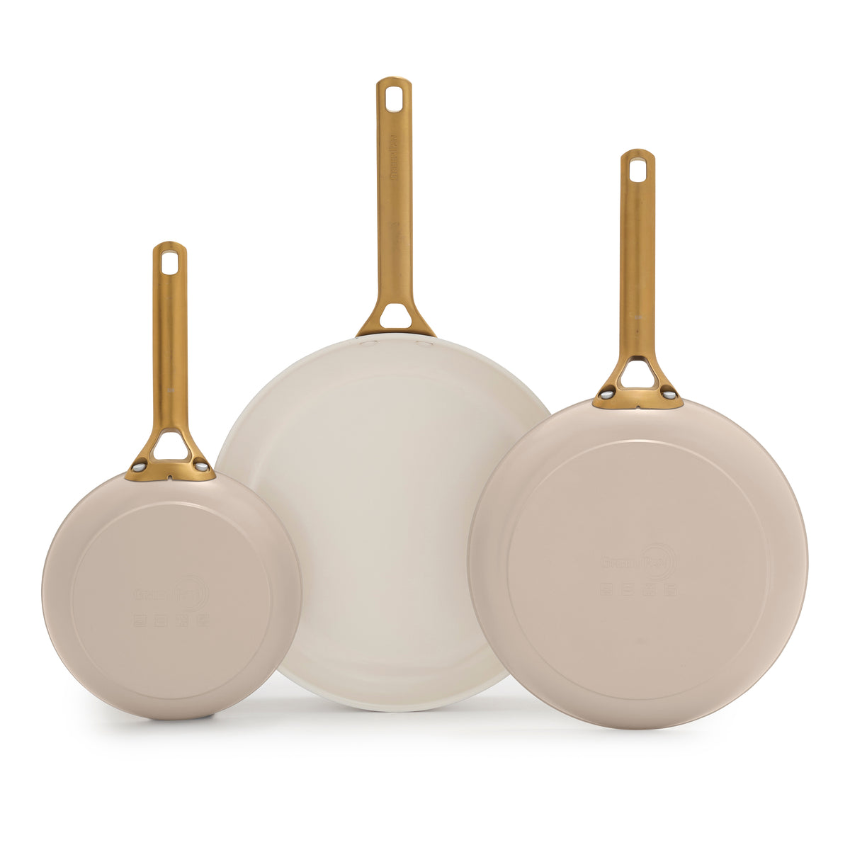 Reserve Pro Ceramic Nonstick 8. 10 and 12 Frypan Set | Macadamia