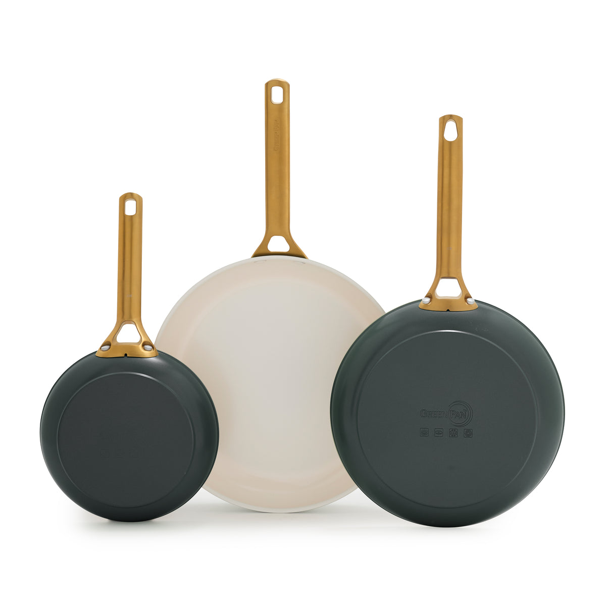 Reserve Pro Ceramic Nonstick 8. 10 and 12 Frypan Set | Spruce