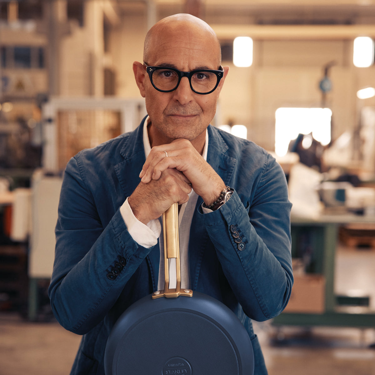 Stanley Tucci™ Ceramic Nonstick 4-Piece Chef Set | Marino Blue - Image 11