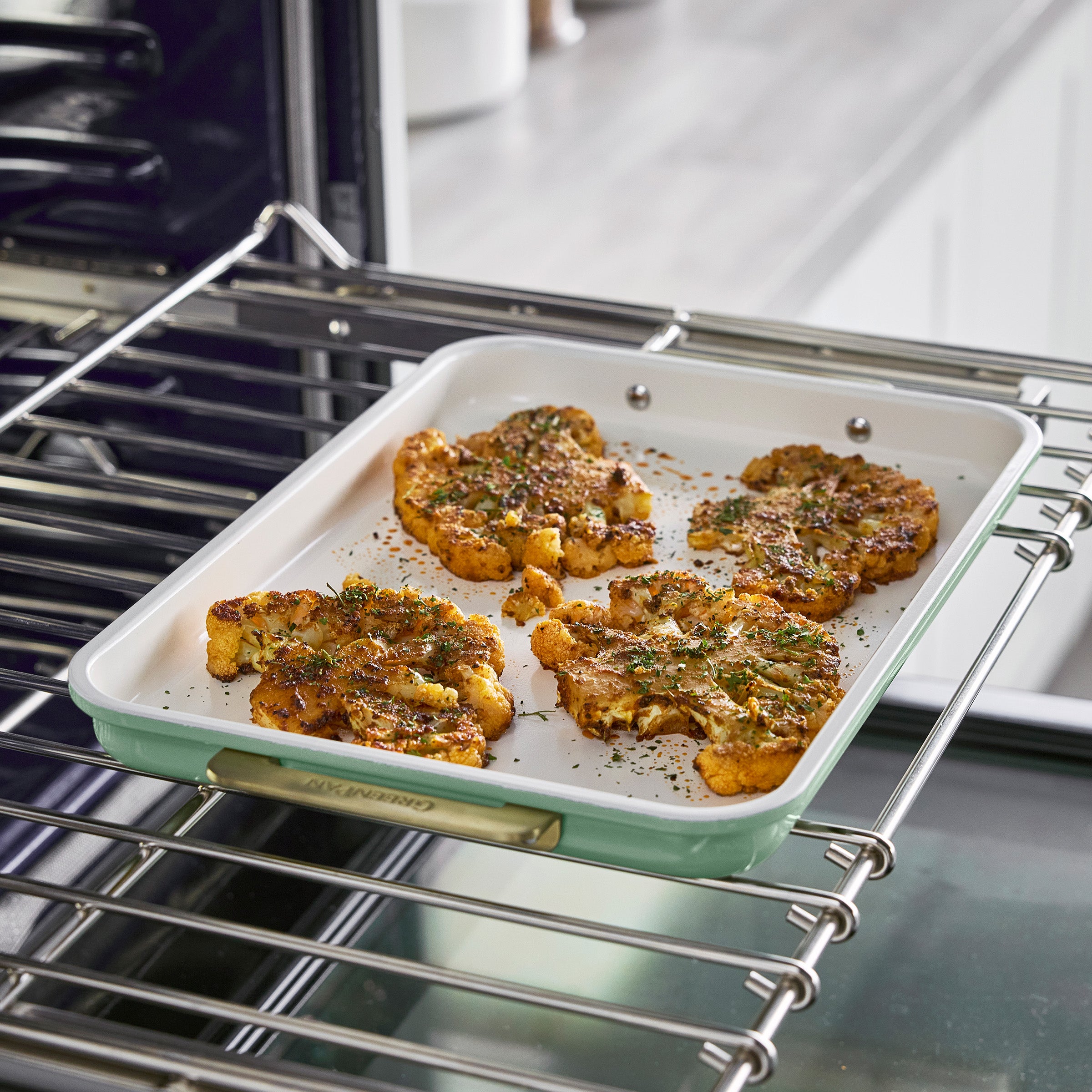 Reserve Bakeware 2-Piece 13 x 9 Quarter Sheet Pan Set | Sage - Image 4