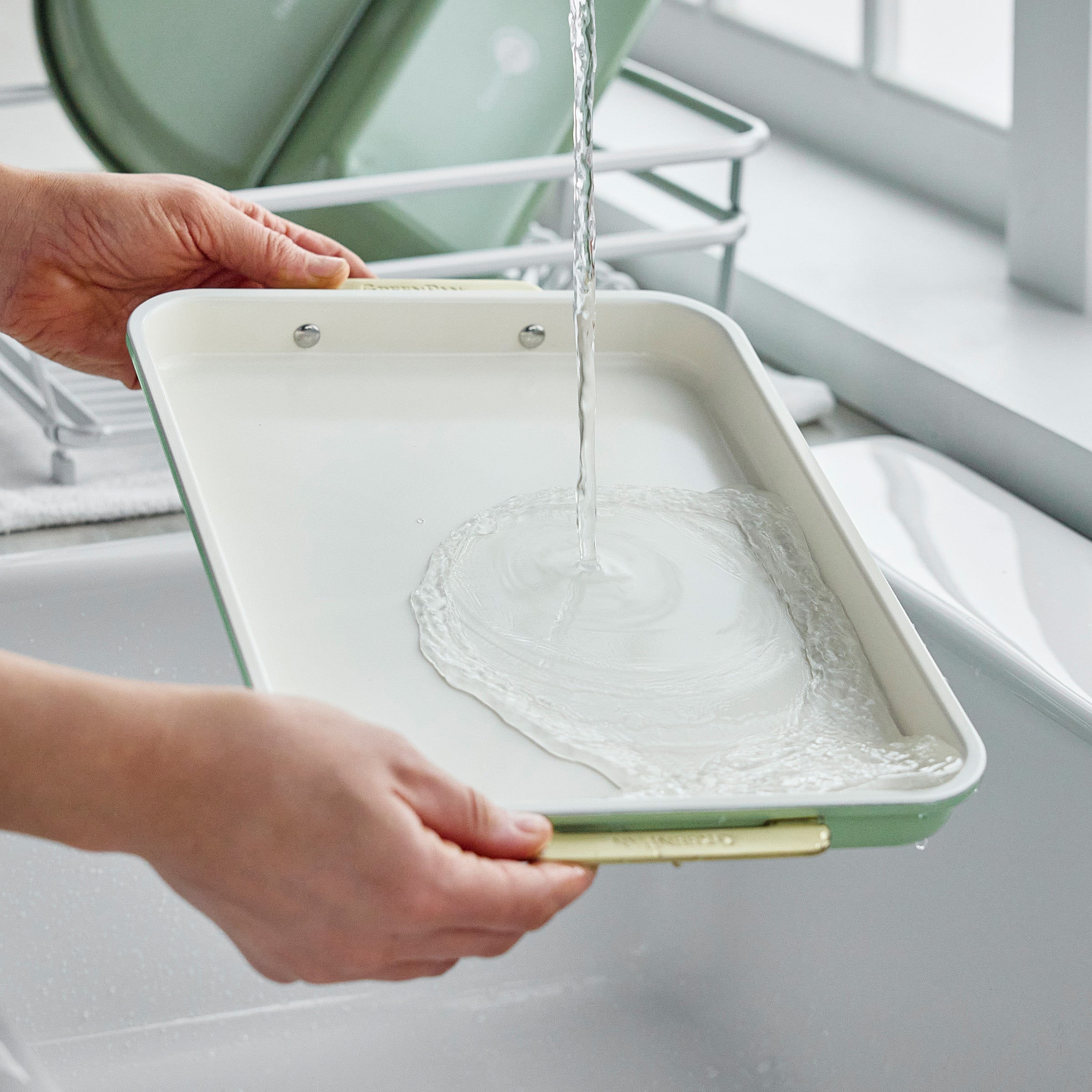 Reserve Bakeware 2-Piece 13 x 9 Quarter Sheet Pan Set | Sage - Image 6