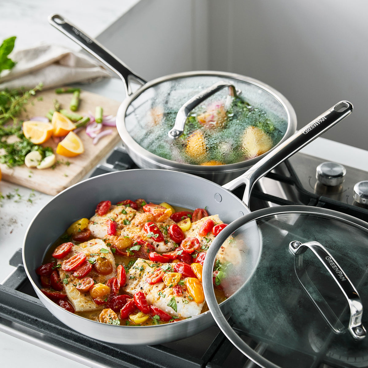GP3 Thermolon 9G Ceramic Nonstick 14-Piece Cookware Set - Image 6