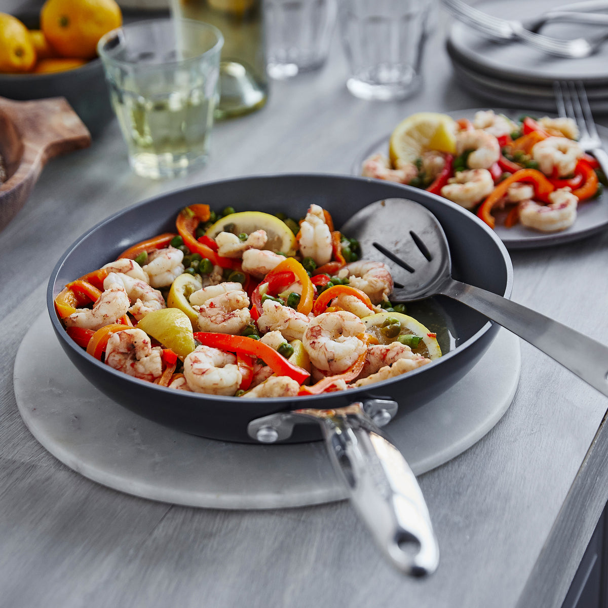 Valencia Pro Ceramic Nonstick 10 Frypan with Lid - Image 6
