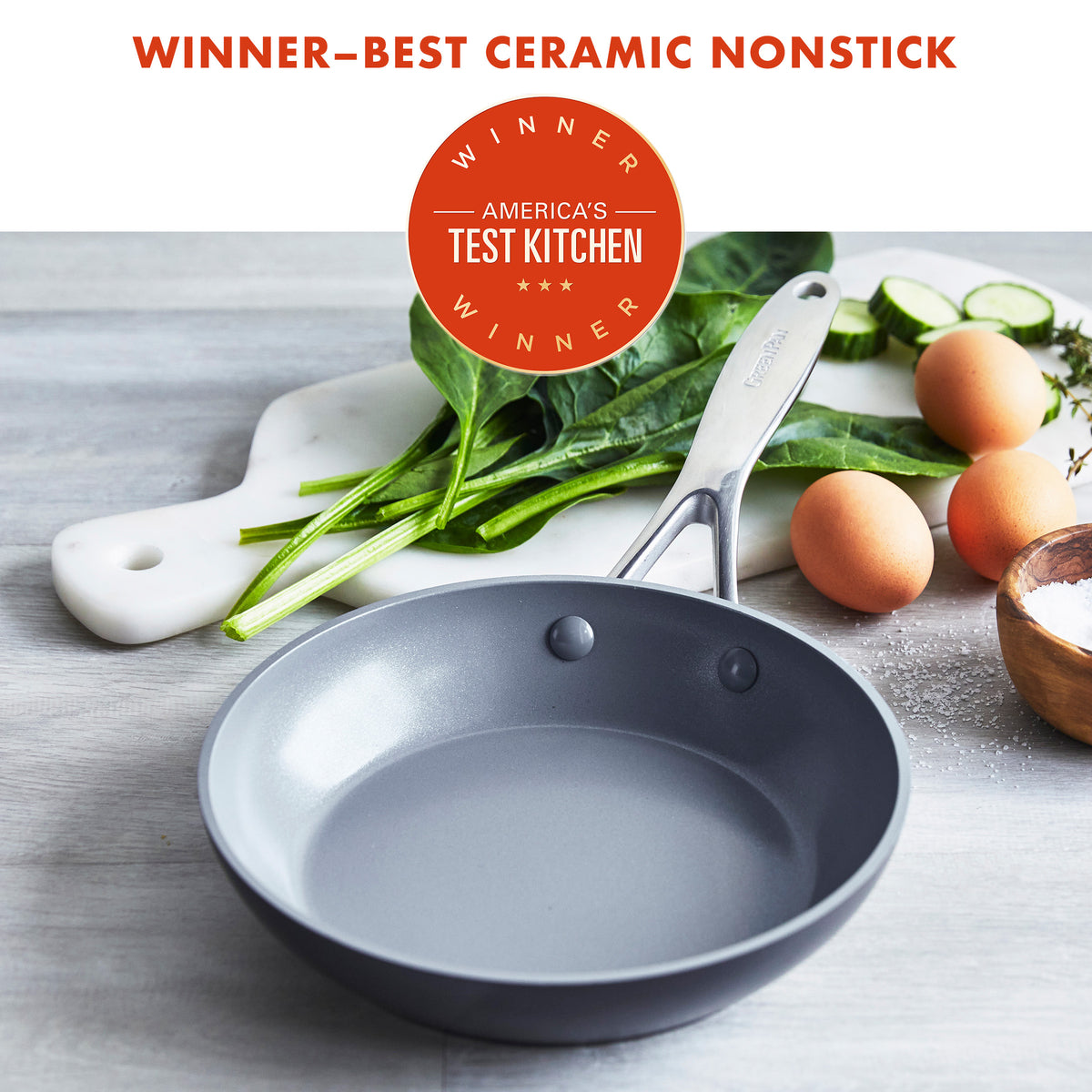 Valencia Pro Ceramic Nonstick 8 Frypan - Image 2