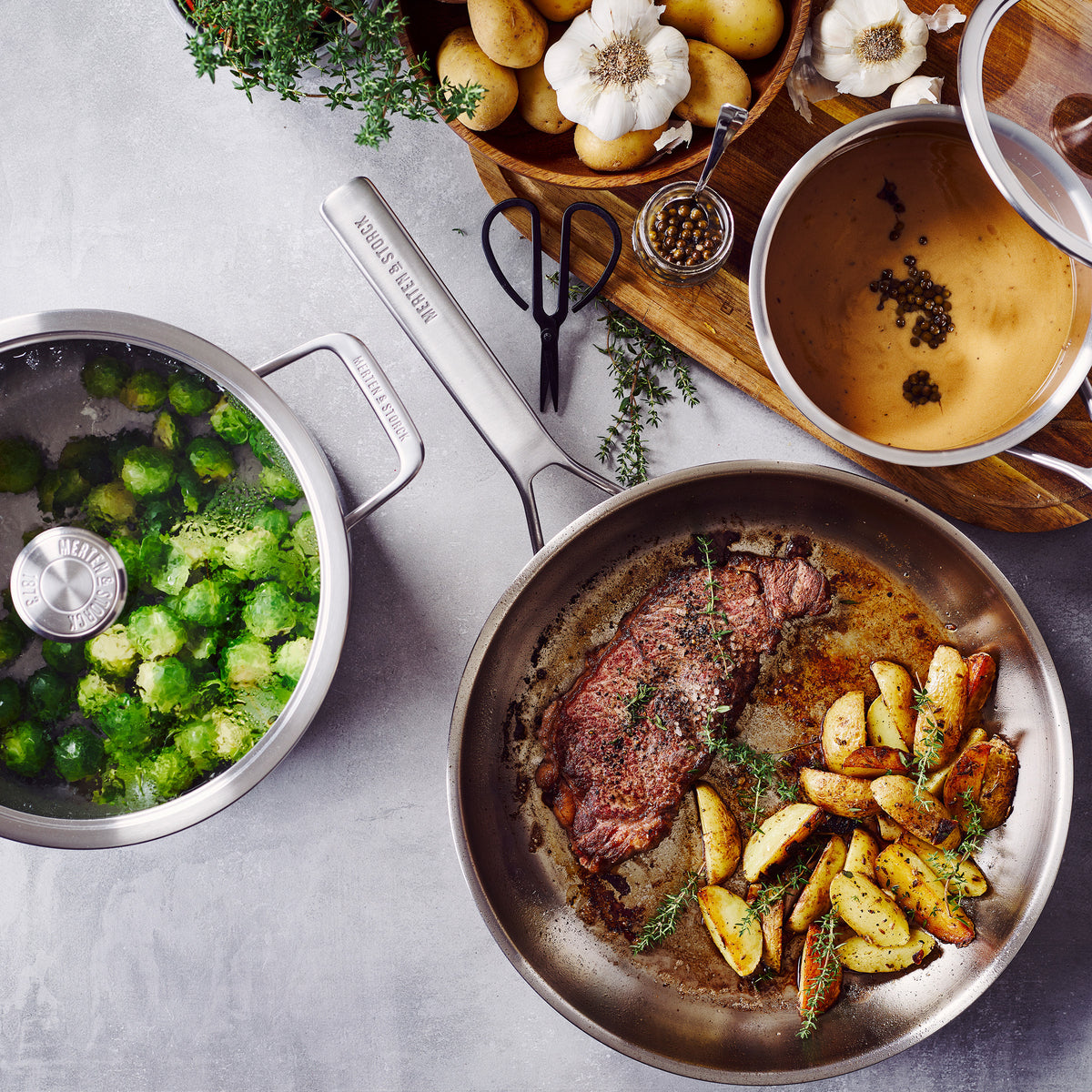 Merten & Storck Stainless Steel 8-Piece Cookware Set - Image 3