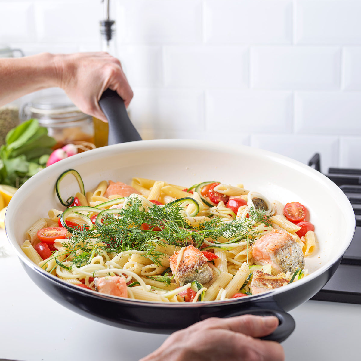 Rio Ceramic Nonstick 13.5 Frypan | Black - Image 3