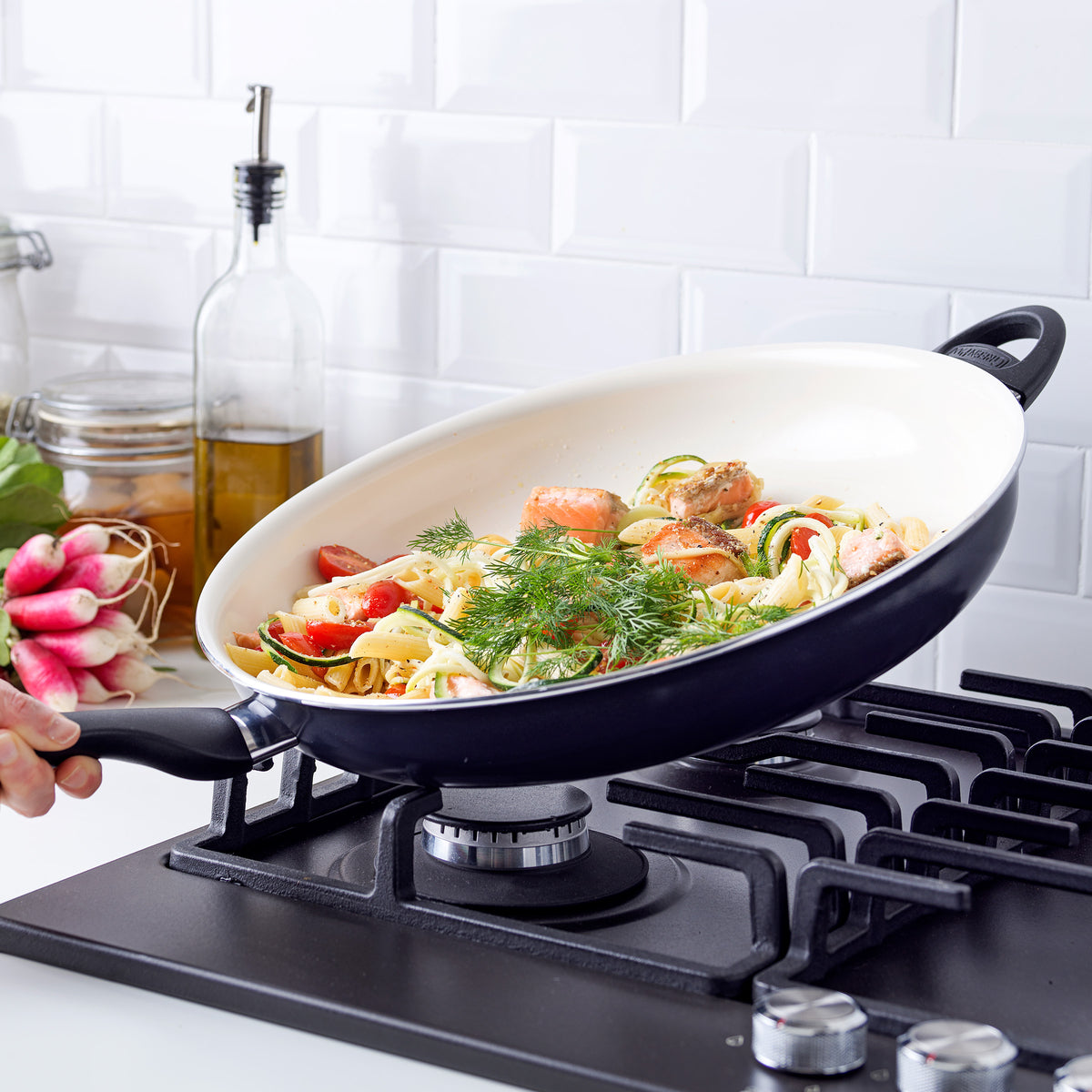 Rio Ceramic Nonstick 13.5 Frypan | Black - Image 5