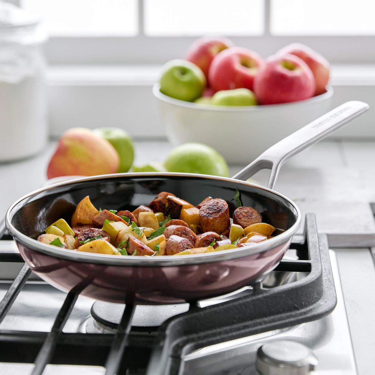 Merten & Storck Steel Core Enameled 9.5 Frypan | Chocolate Truffle - Image 5