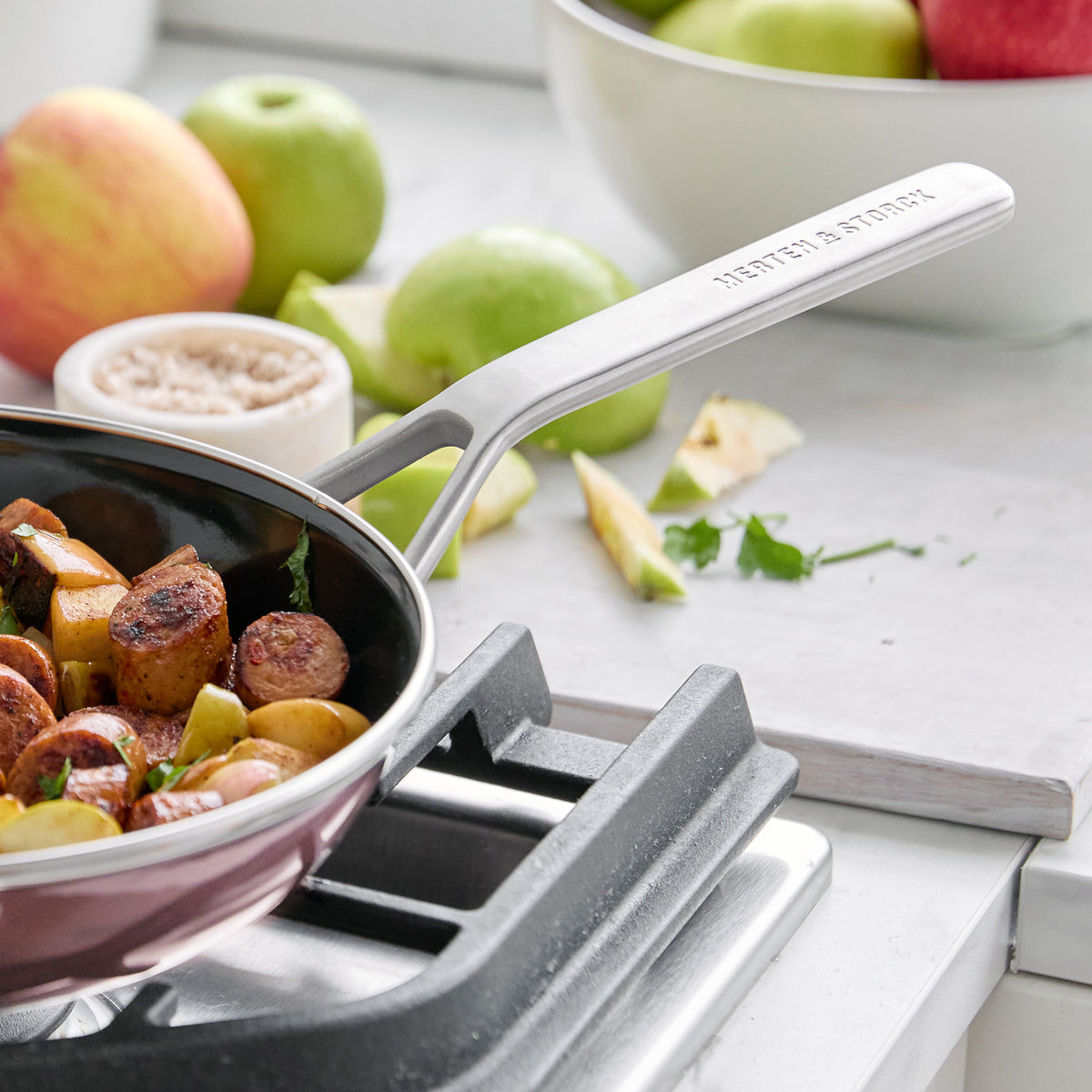 Merten & Storck Steel Core Enameled 9.5 Frypan | Chocolate Truffle - Image 7
