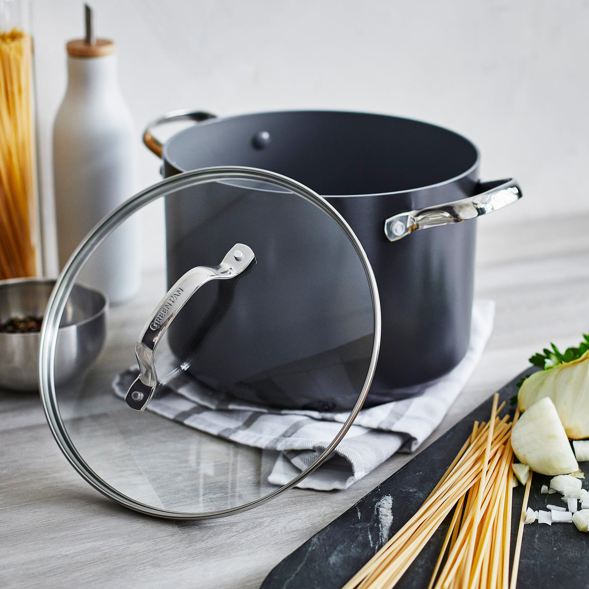 Valencia Pro Ceramic Nonstick 19-Piece Cookware Set | Gray - Image 12