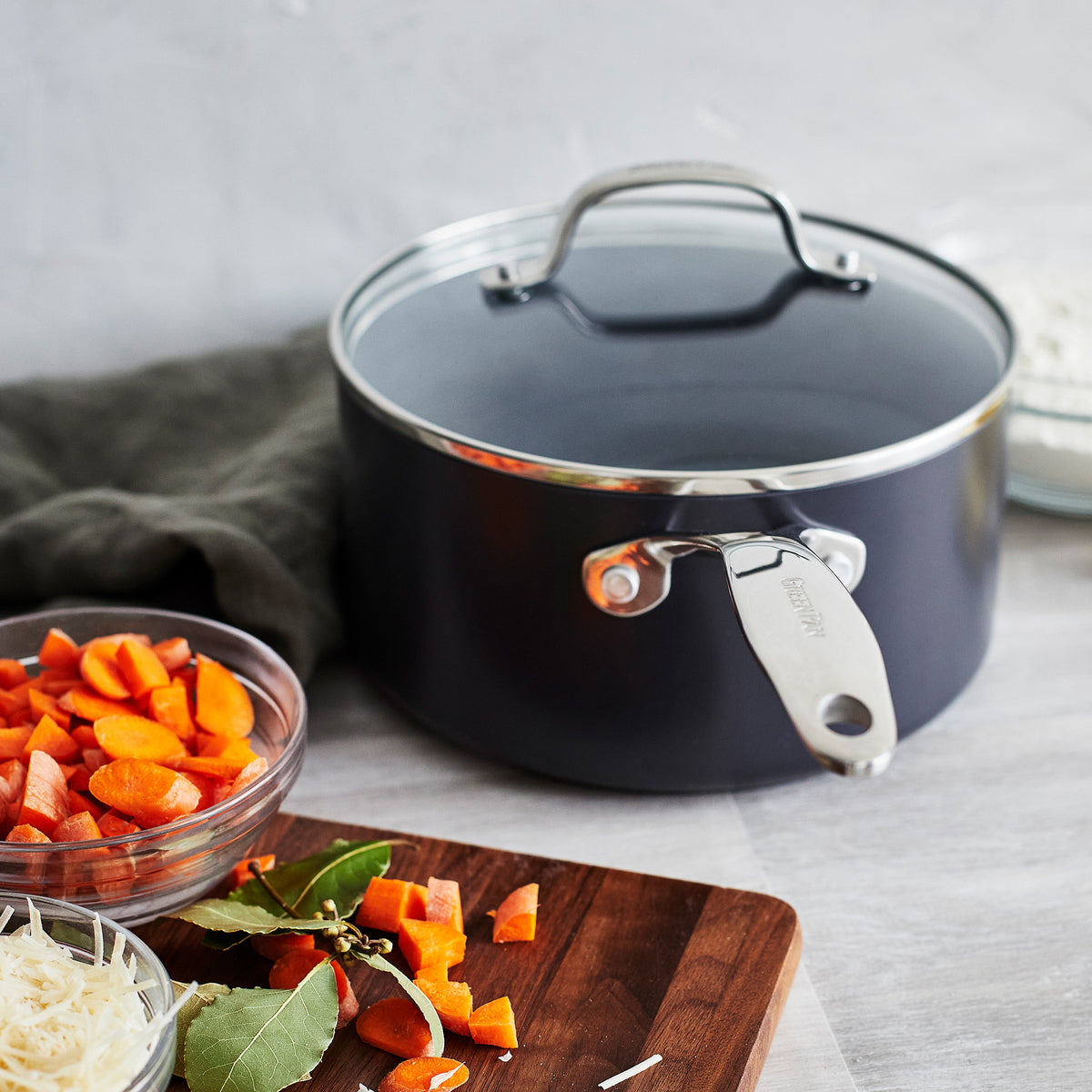 Valencia Pro Ceramic Nonstick 19-Piece Cookware Set | Gray - Image 10