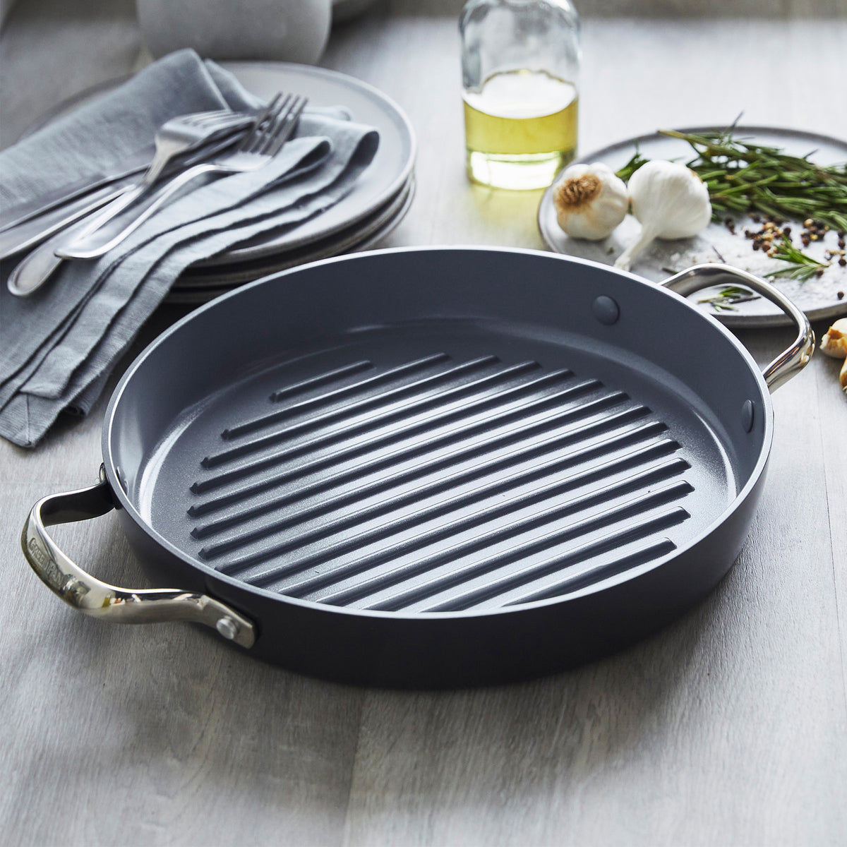 Valencia Pro Ceramic Nonstick 19-Piece Cookware Set | Gray - Image 9