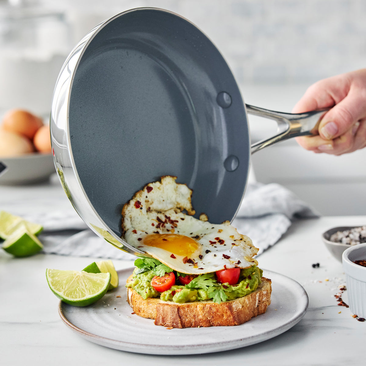 Valencia Pro Stainless Steel 12 Frypan - Image 3