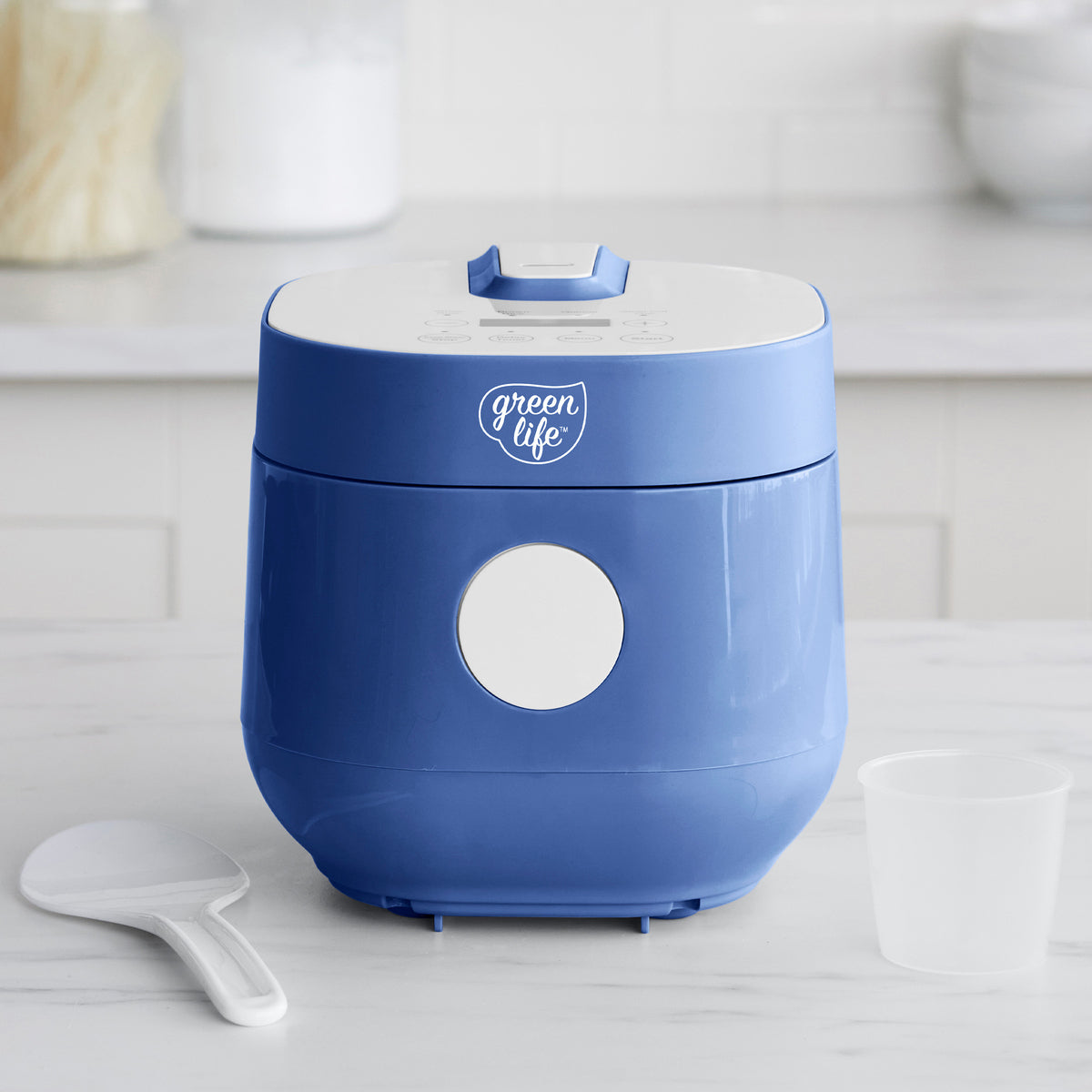 GreenLife 4-Cup Rice & Grains Cooker | Blue - Image 2