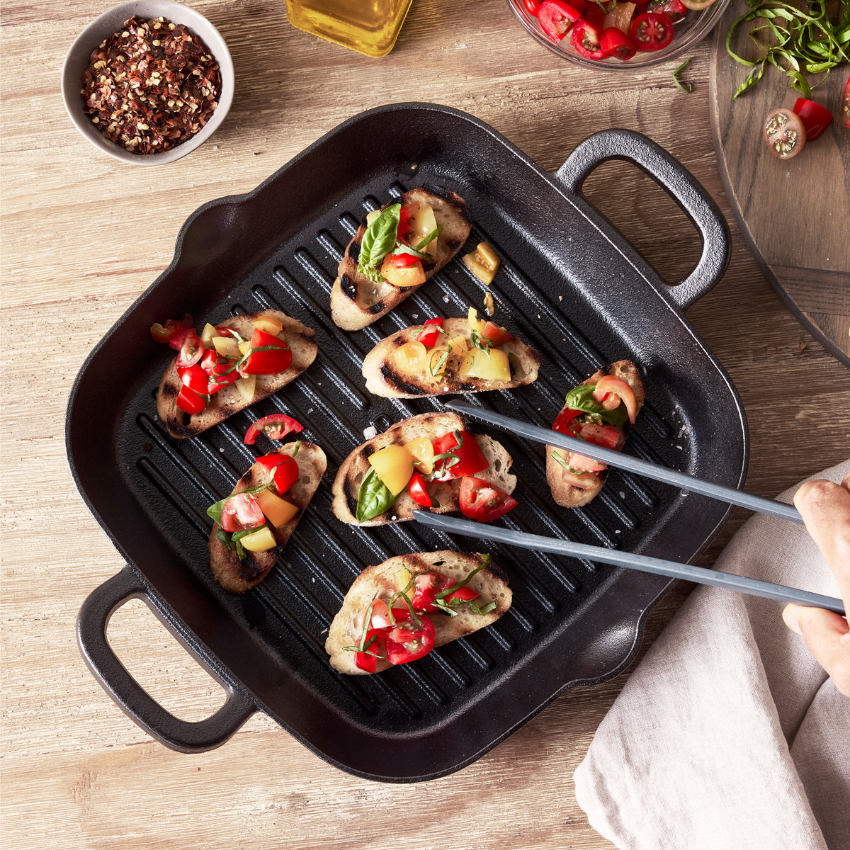 Bobby Flay by GreenPan 11 Cast Iron Square Grill Pan - Image 12