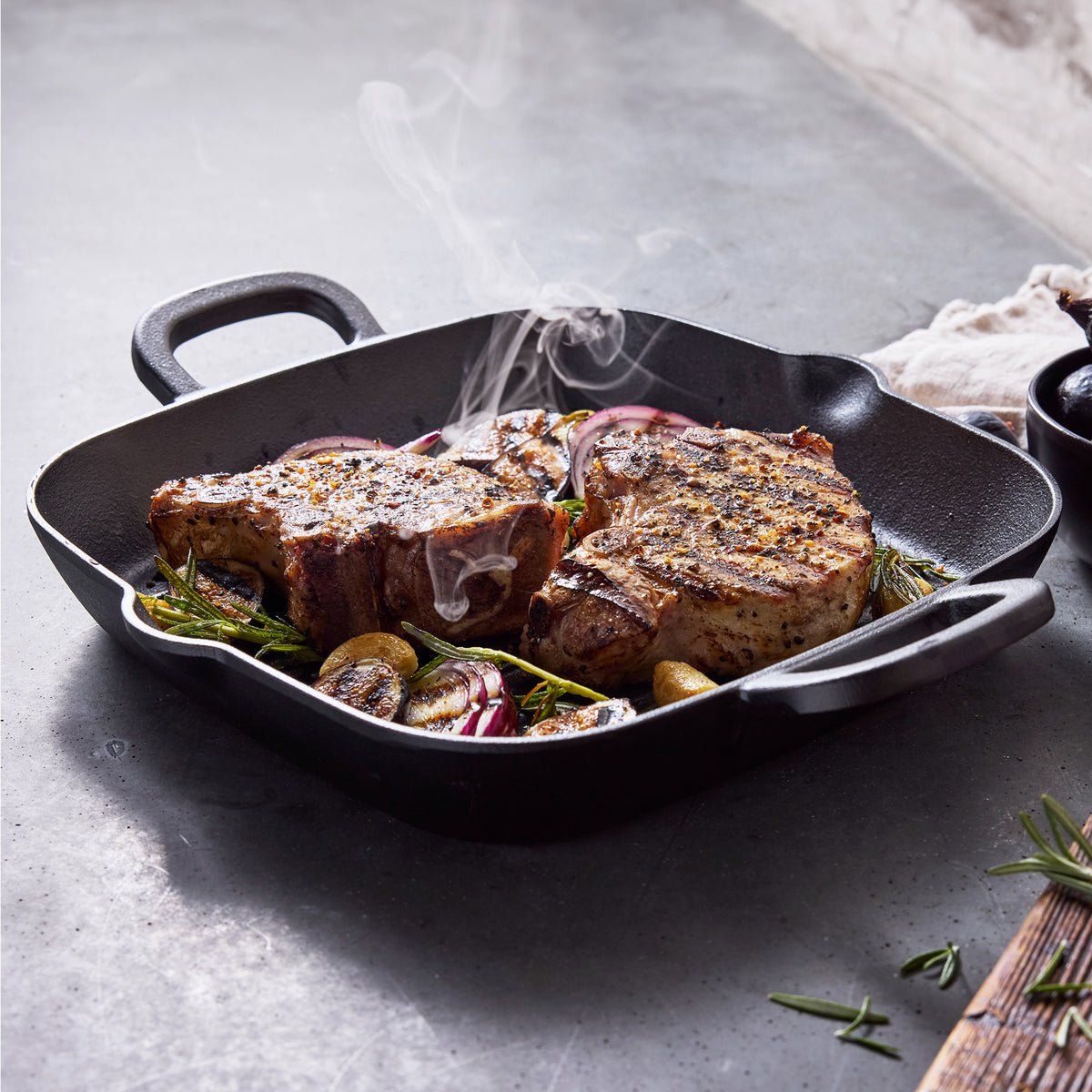 Bobby Flay by GreenPan 11 Cast Iron Square Grill Pan - Image 13