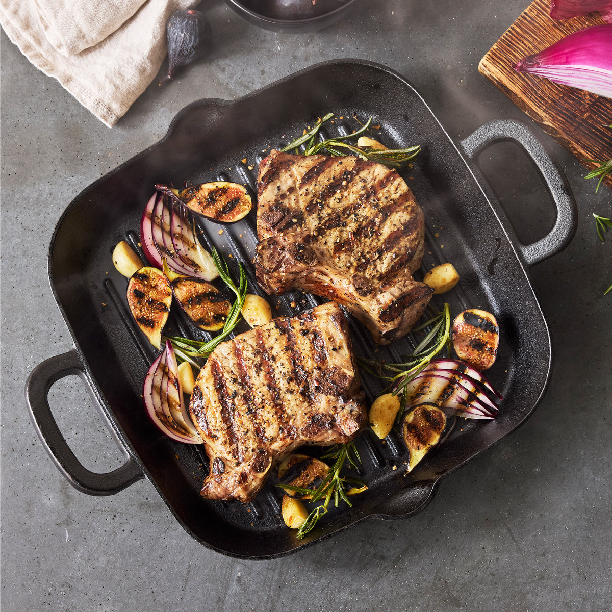 Bobby Flay by GreenPan 11 Cast Iron Square Grill Pan - Image 6