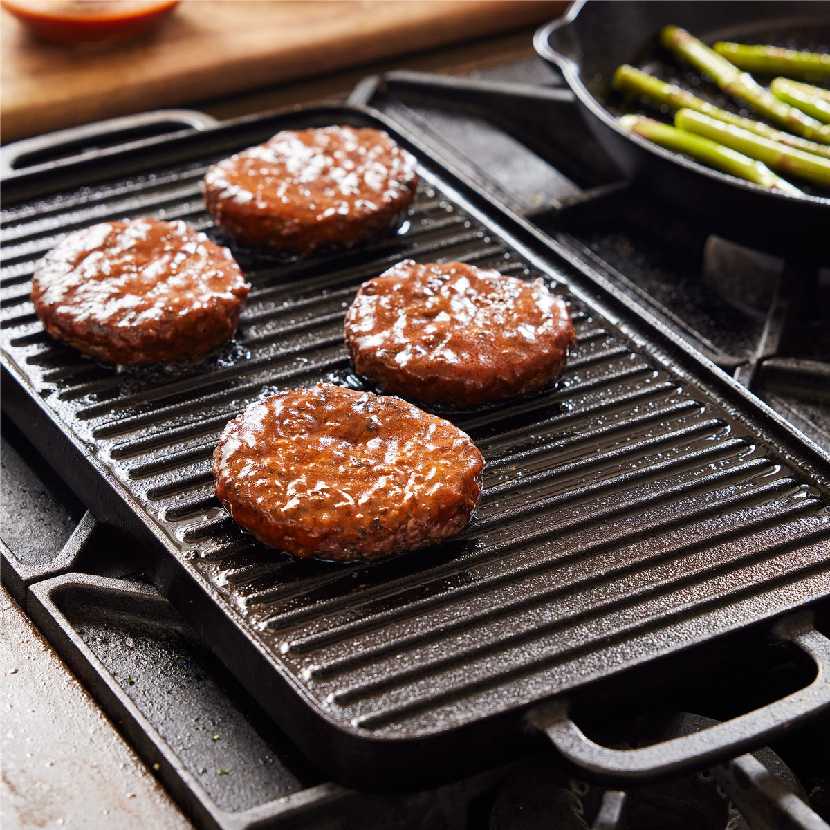 Bobby Flay by GreenPan 9.5 x 16.5 Reversible Cast Iron Grill Griddle - Image 6