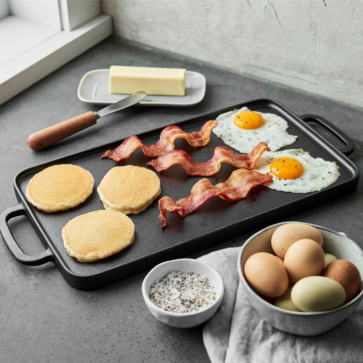 Bobby Flay by GreenPan 9.5 x 16.5 Reversible Cast Iron Grill Griddle - Image 11