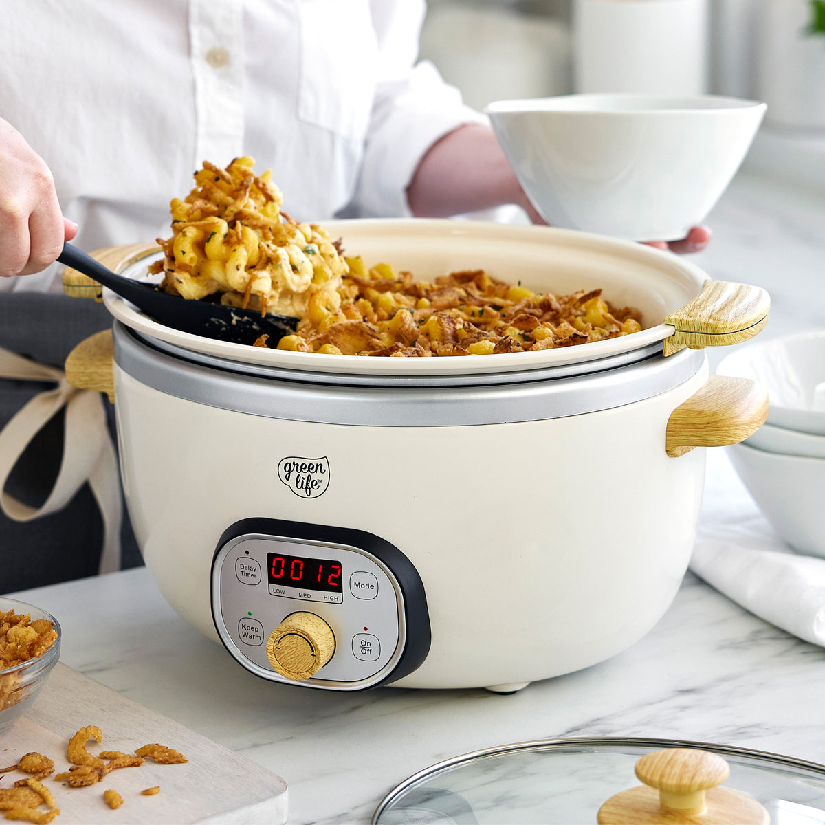 GreenLife Healthy 6-Quart Slow Cooker | Cream - Image 6