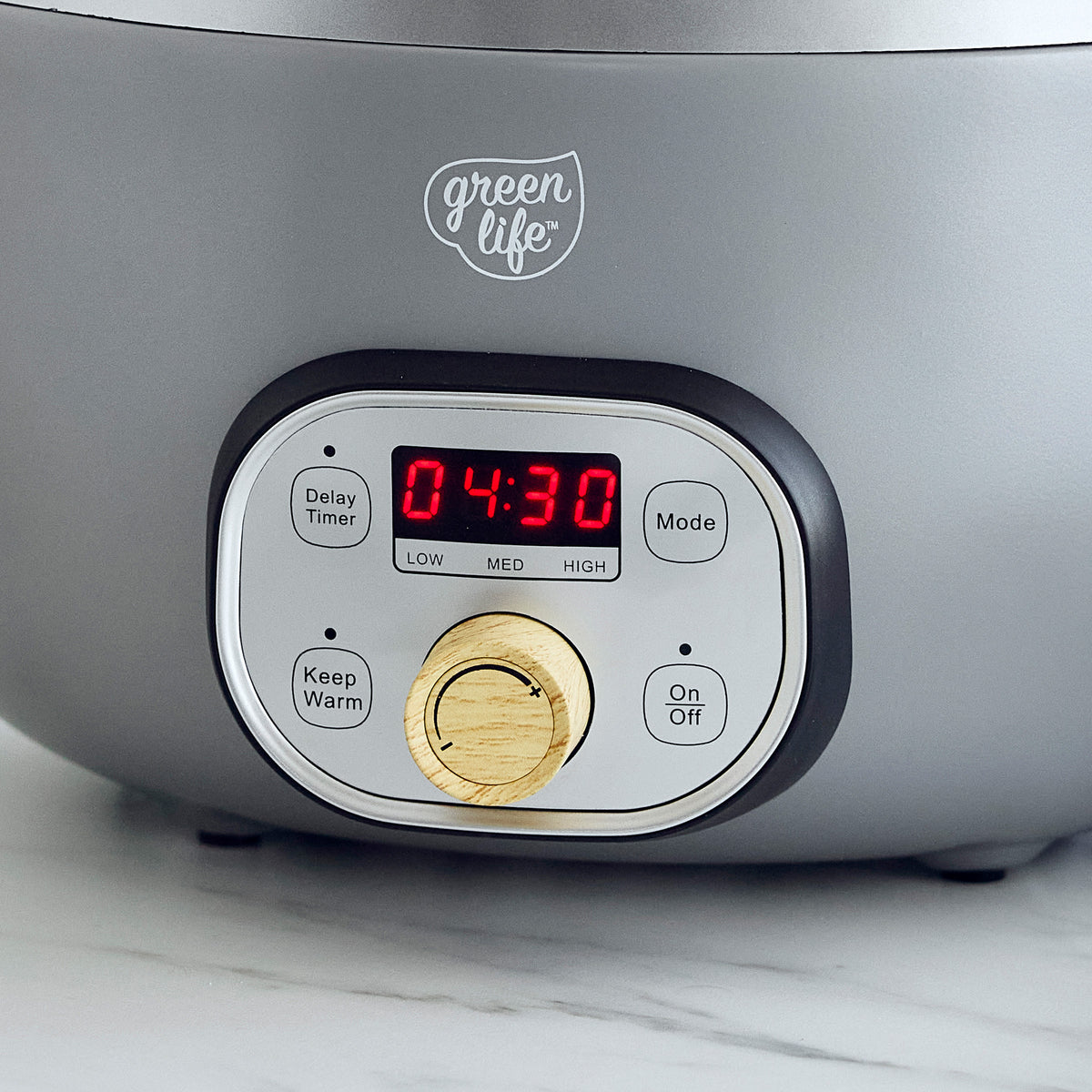 GreenLife Healthy 6-Quart Slow Cooker | Quartz Gray - Image 5