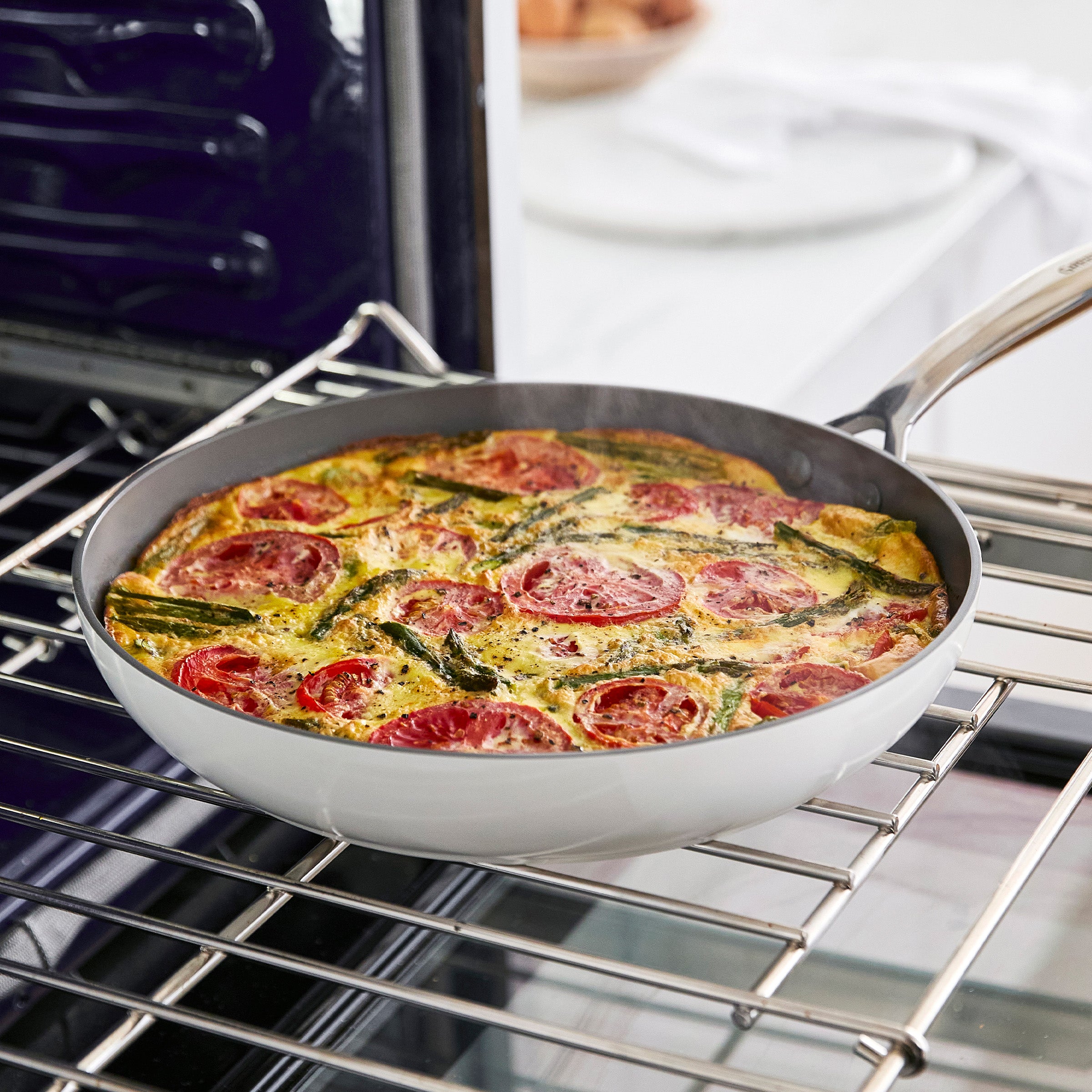 Eras Ceramic Nonstick 11-Piece Cookware Set | Cloud Cream - Image 4