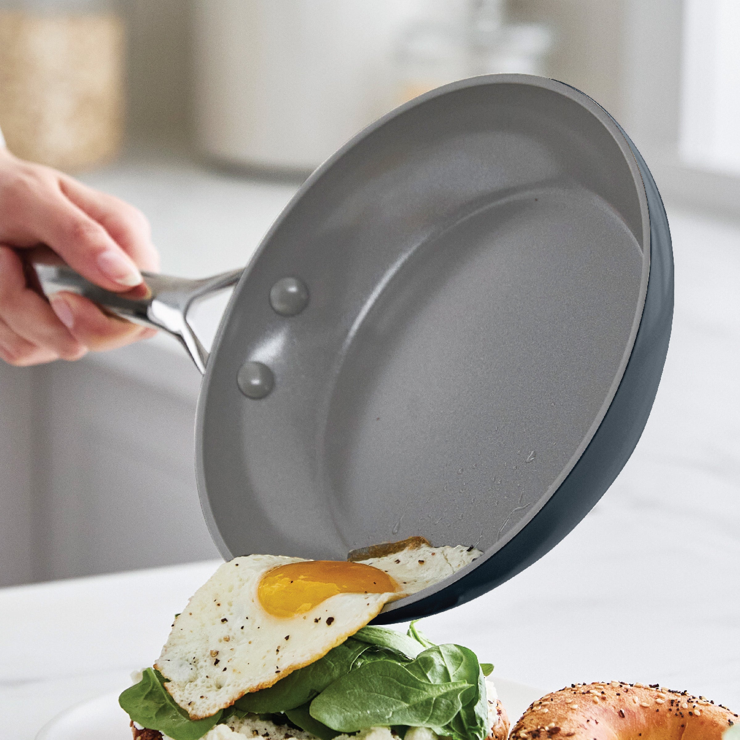 Eras Ceramic Nonstick 11-Piece Cookware Set | Slate - Image 4