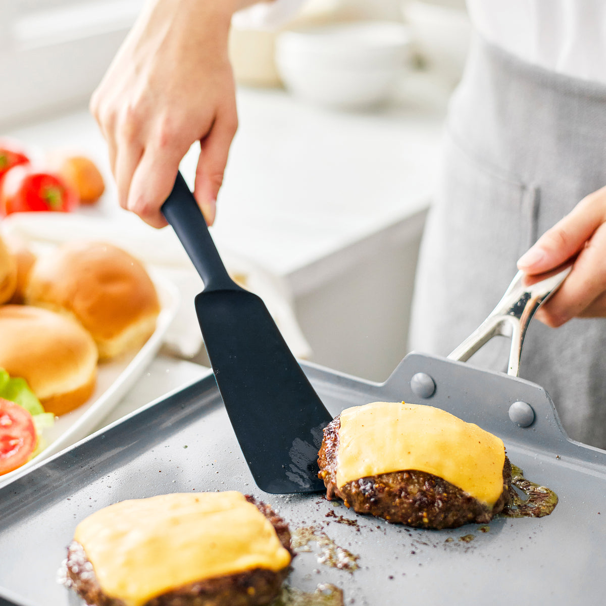 Premiere Silicone Burger Turner | Oxford Blue - Image 4