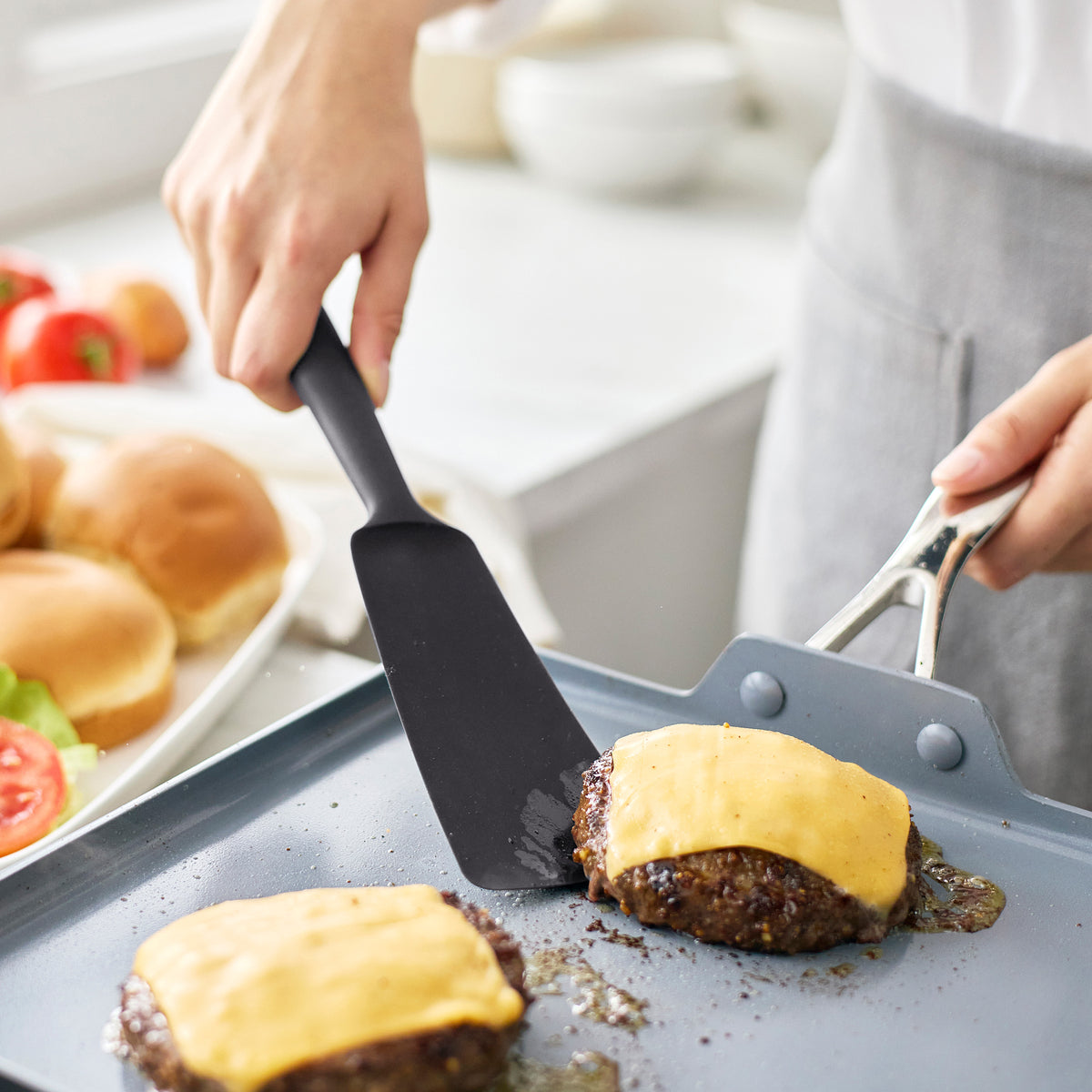 Premiere Silicone Burger Turner | Black - Image 4