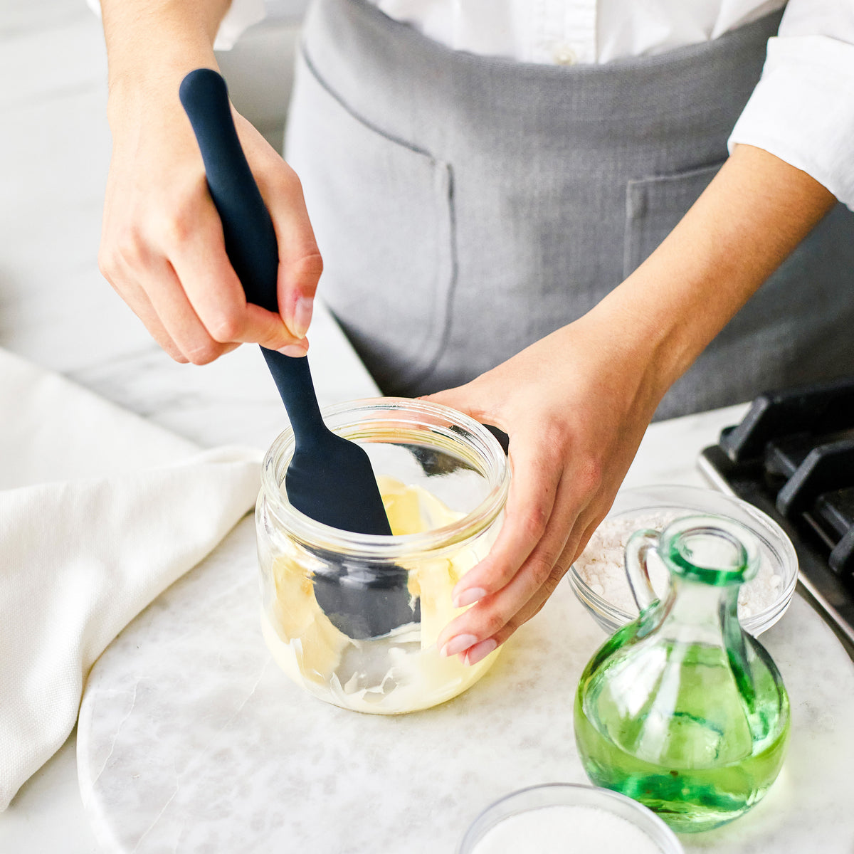 Premiere Silicone Small Jar Scraper | Oxford Blue - Image 4