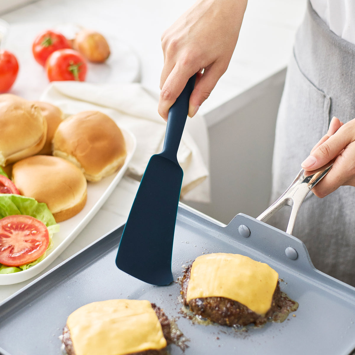 Premiere Silicone 6-Piece Utensil Set | Oxford Blue - Image 3