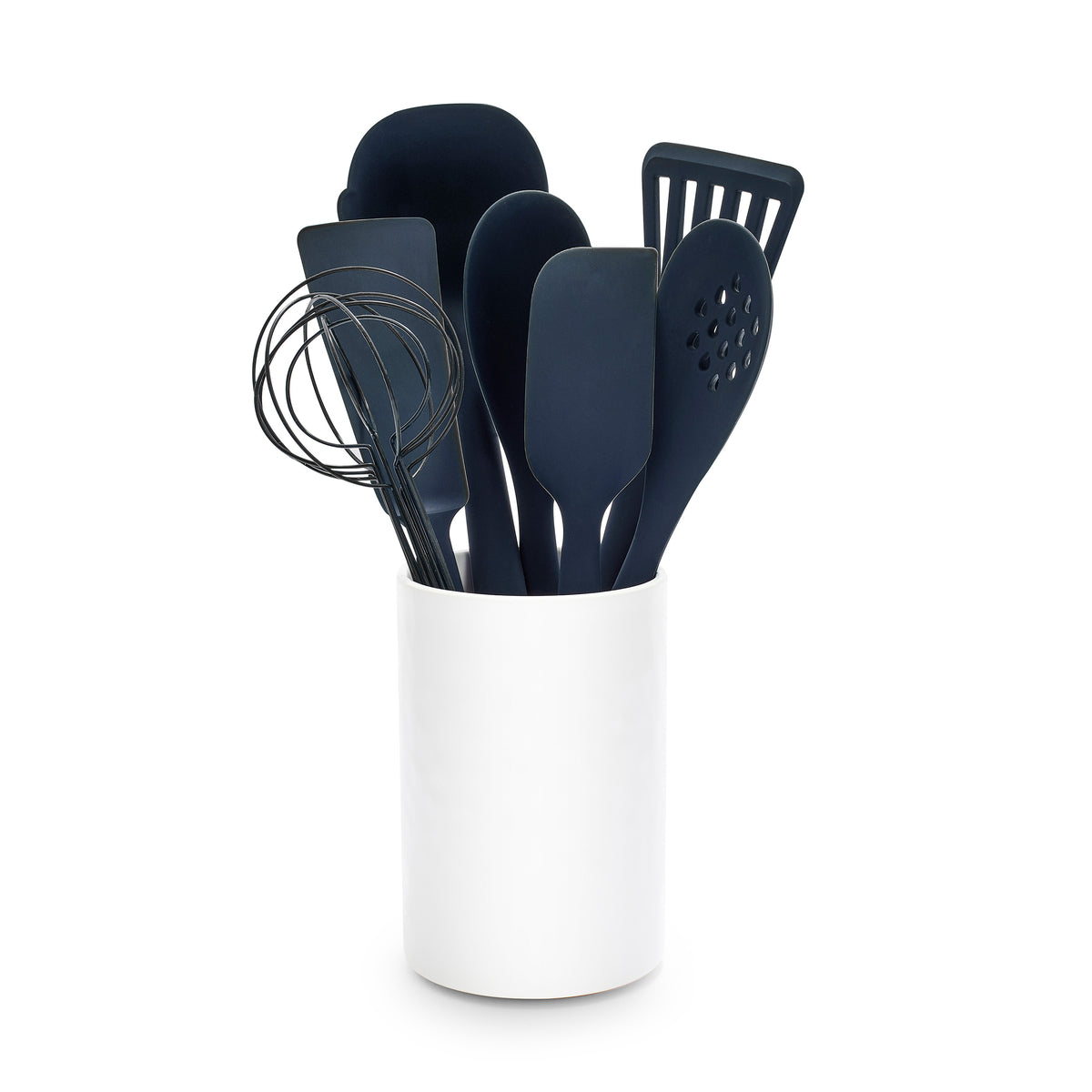 Premiere Silicone 8-Piece Utensil and Crock Set | Oxford Blue - Image 10