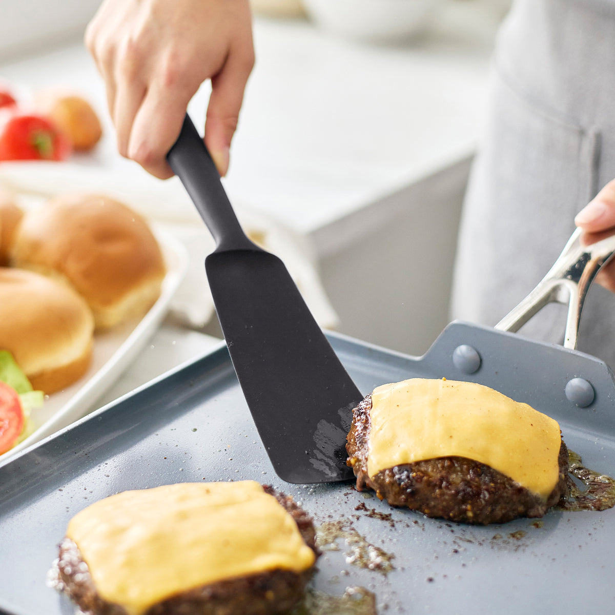 Premiere Silicone 8-Piece Utensil and Crock Set | Black - Image 5