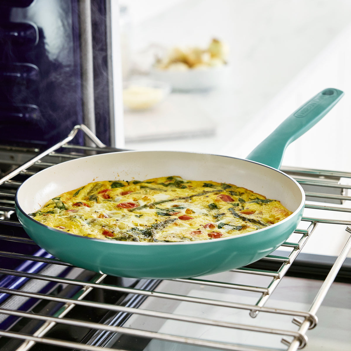 Rio Ceramic Nonstick 10-Piece Cookware Set | Turquoise - Image 8