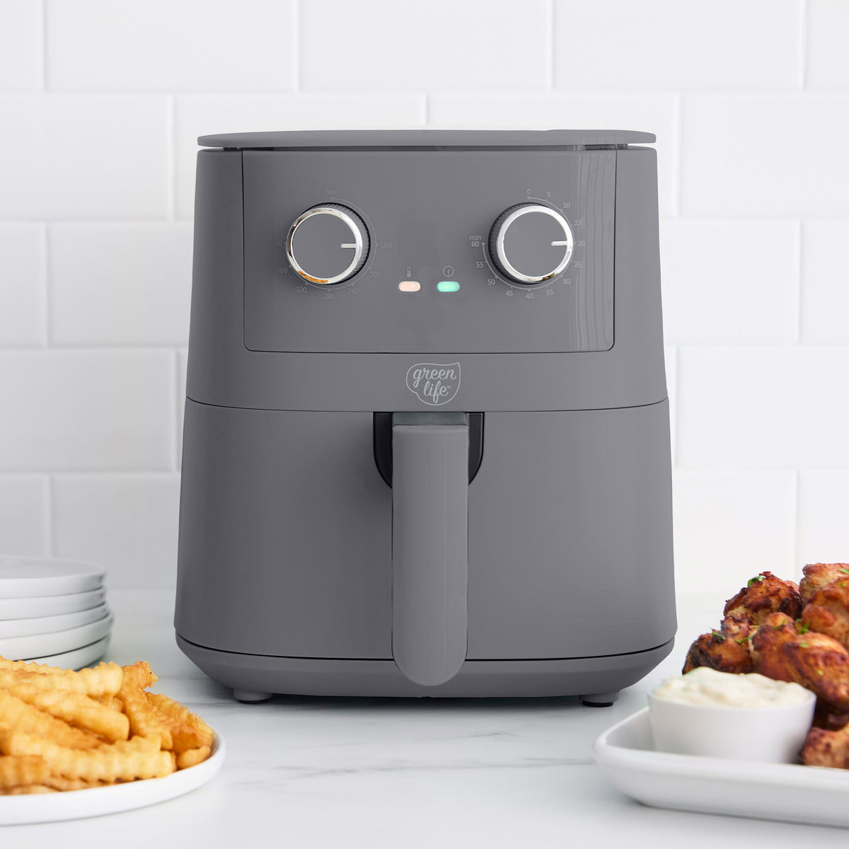 GreenLife 4.5-Quart EZ Air Fryer | Graphite - Image 7