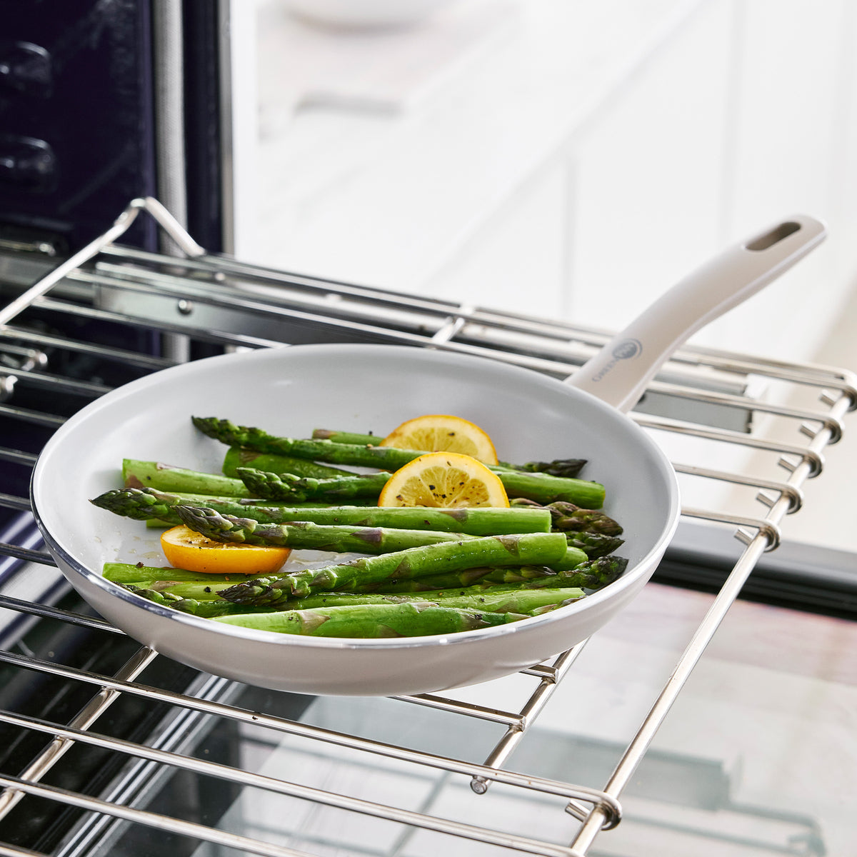 Dover Ceramic Nonstick 8 and 10 Frypan Set | Taupe - Image 4