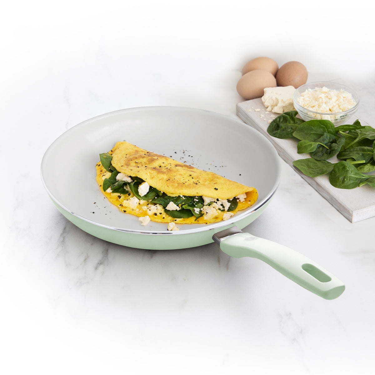 Dover Ceramic Nonstick 10 Frypan | Pastel Green - Image 5