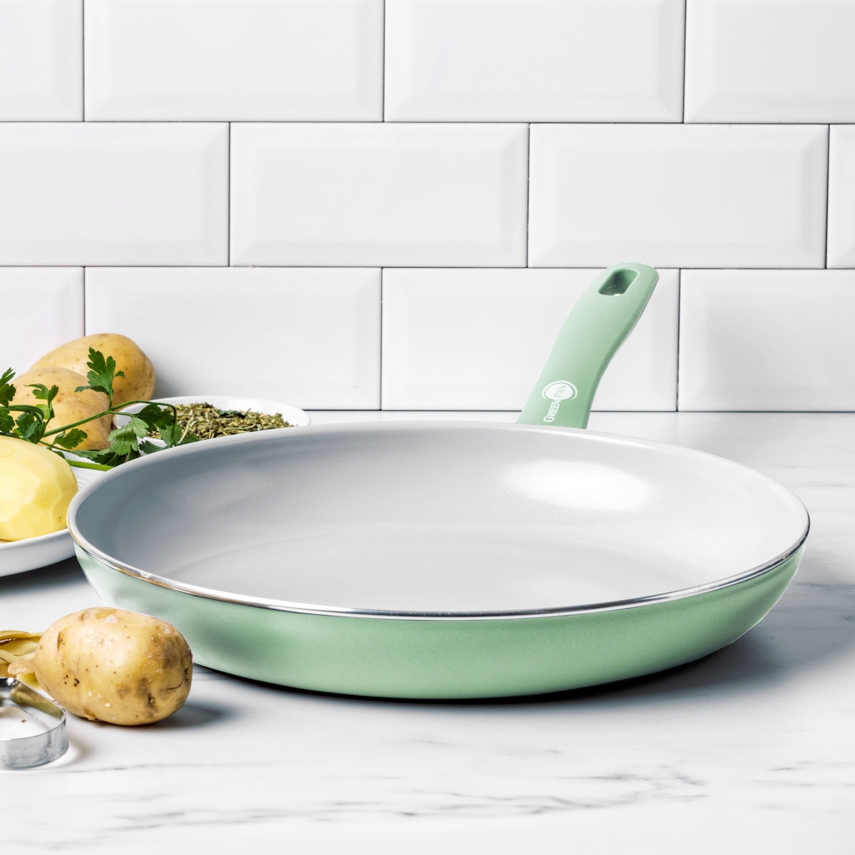 Dover Ceramic Nonstick 12 Frypan | Pastel Green - Image 2