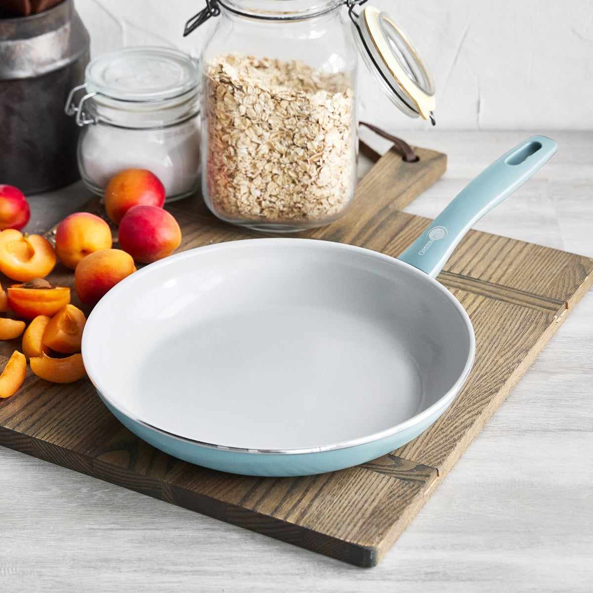 Dover Ceramic Nonstick 8 and 10 Frypan Set | Blue Haze - Image 2