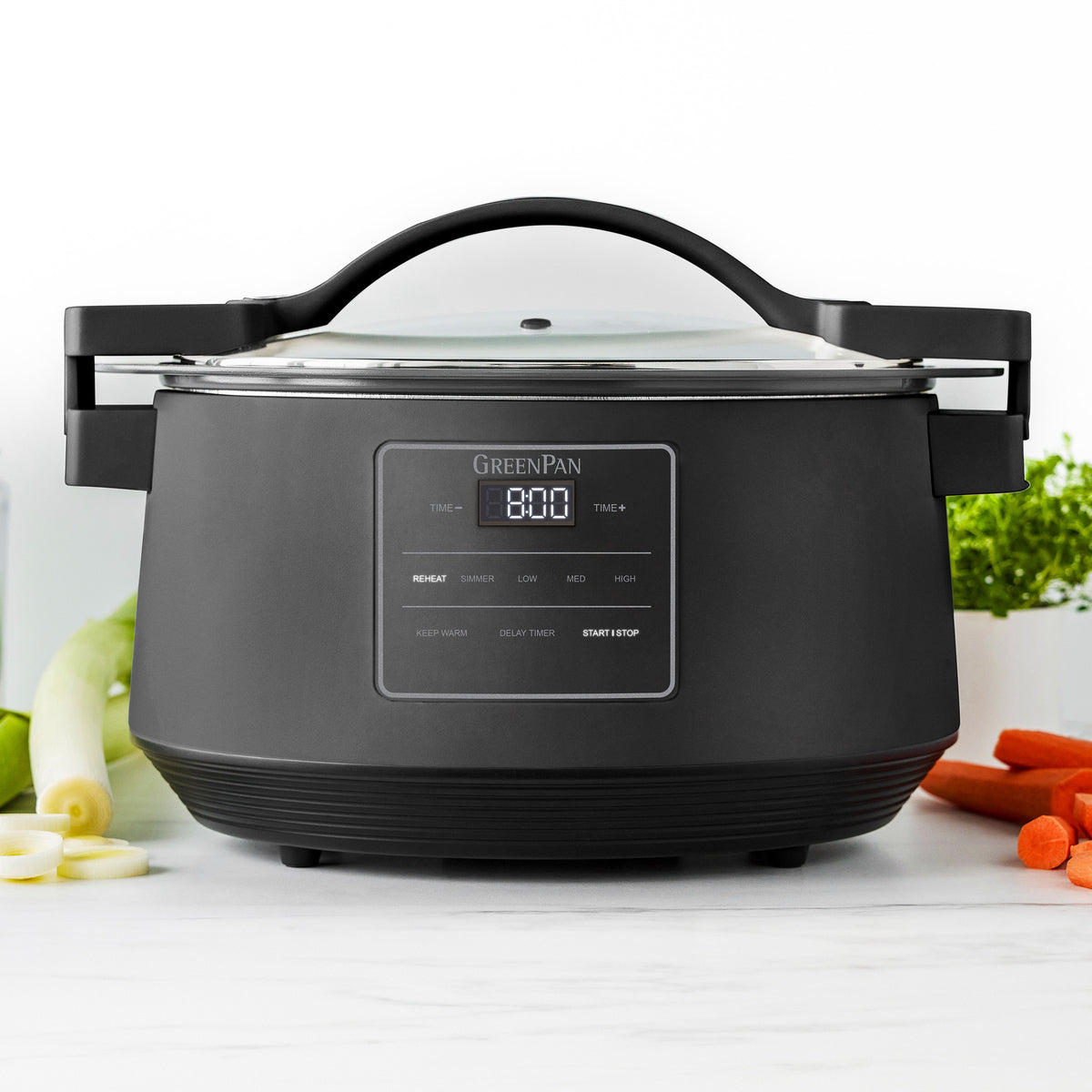 8-Quart Locking Lid Slow Cooker | Graphite - Image 2