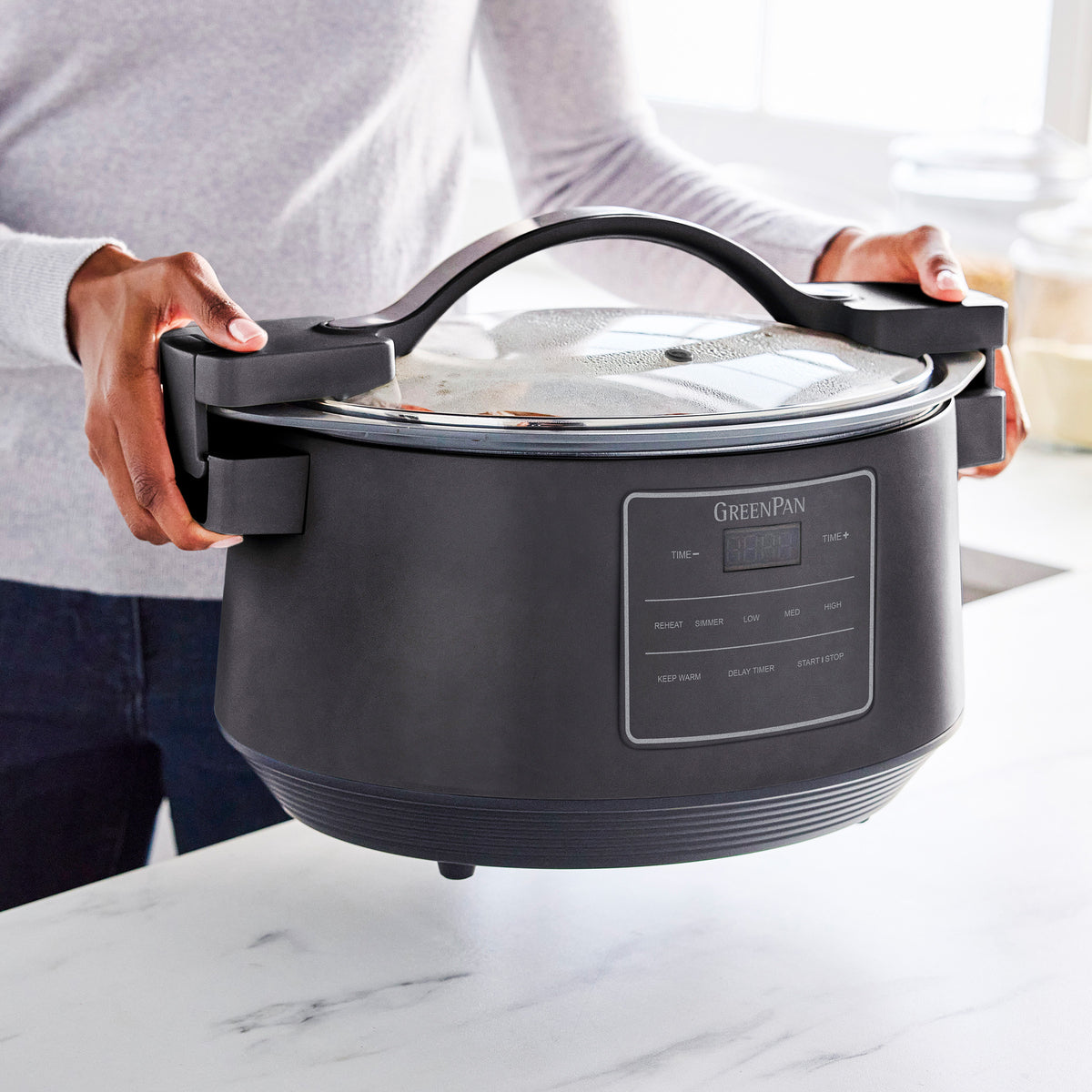 8-Quart Locking Lid Slow Cooker | Graphite - Image 4