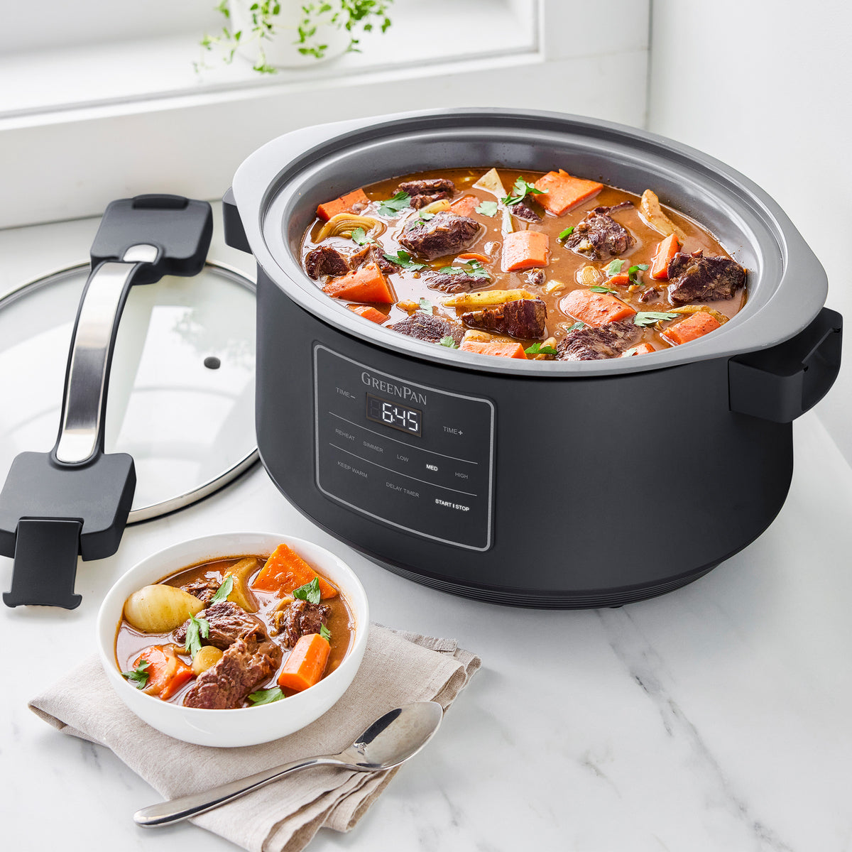 8-Quart Locking Lid Slow Cooker | Graphite - Image 7
