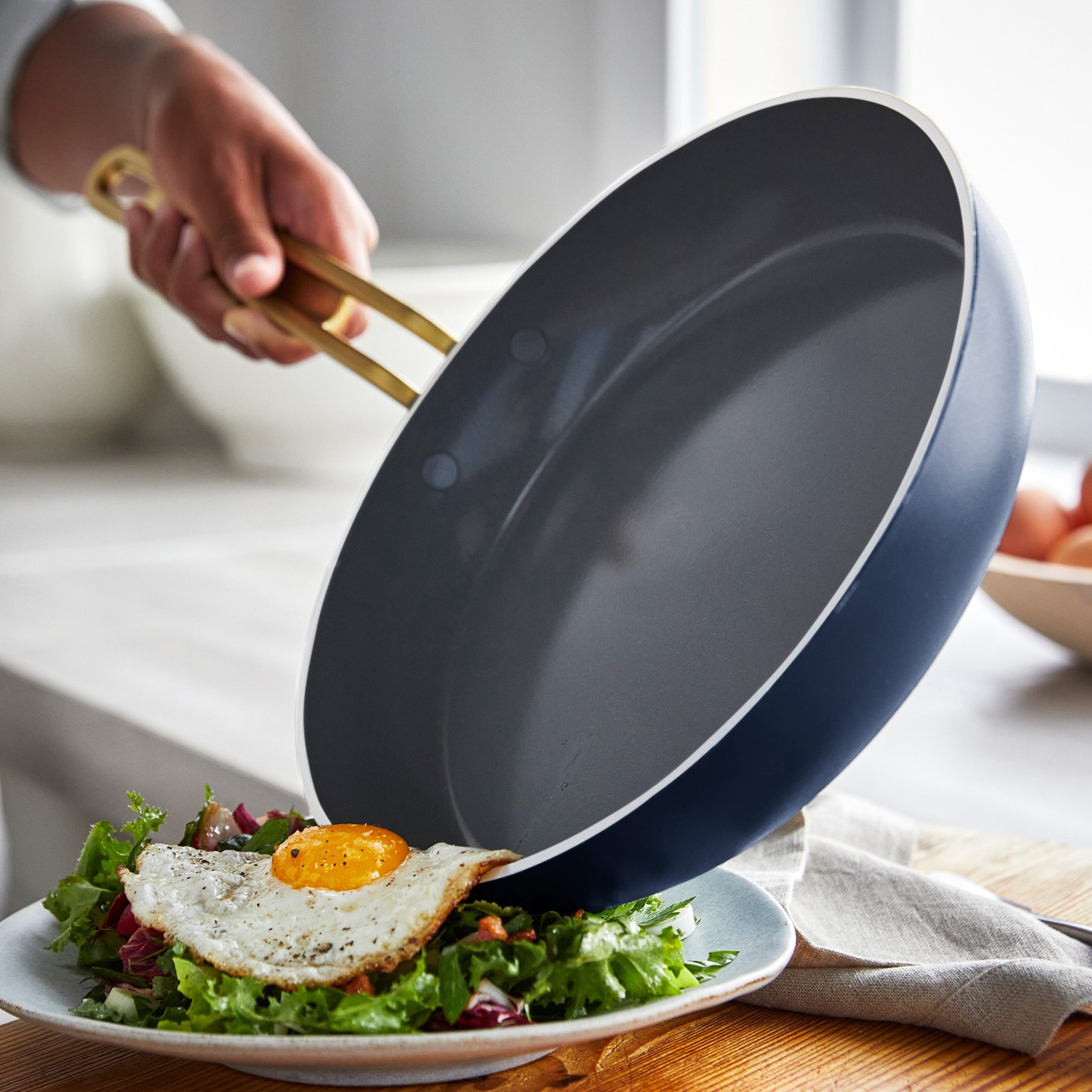 Stanley Tucci™ Ceramic Nonstick 4-Piece Frypan Set | Marino Blue - Image 5