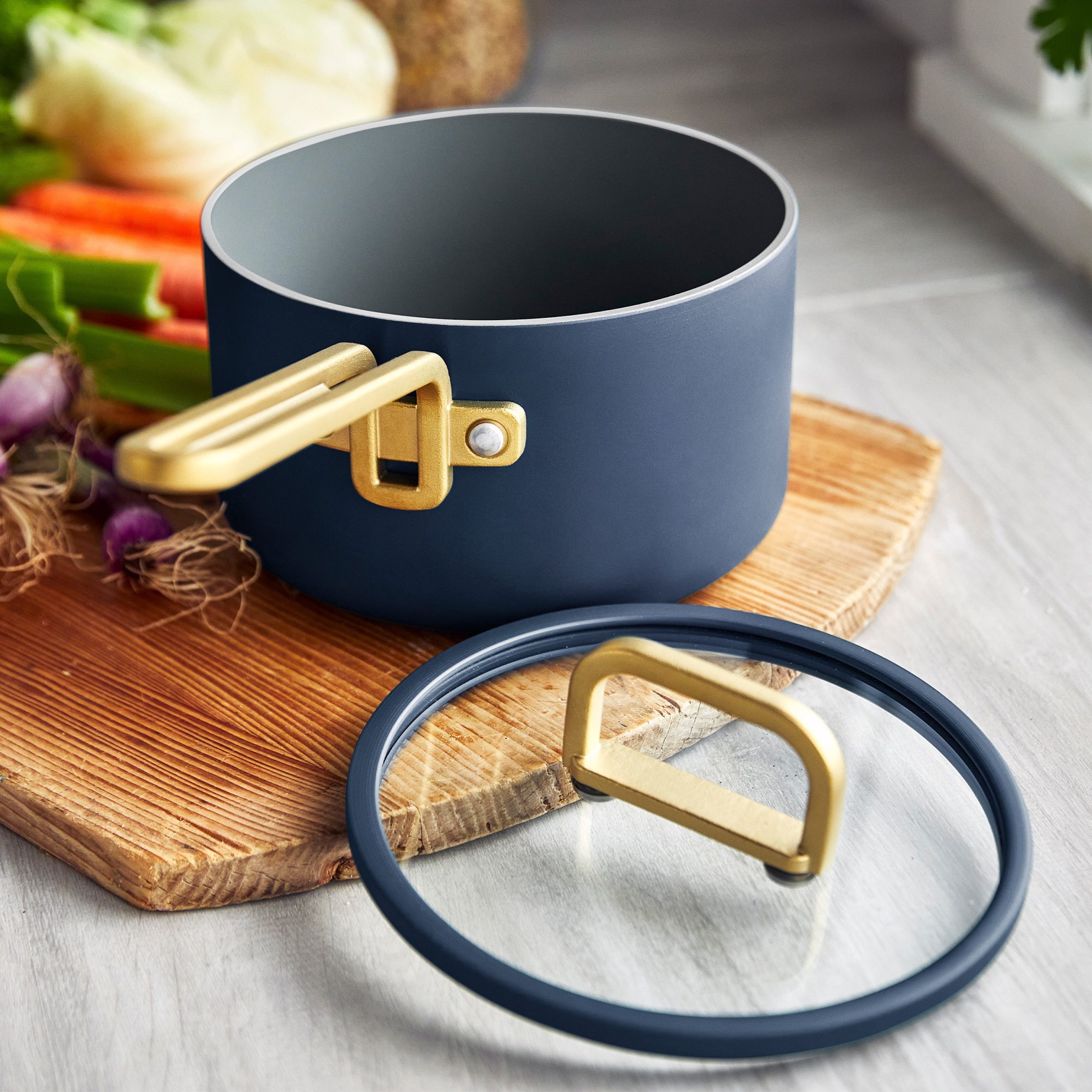 Stanley Tucci™ Ceramic Nonstick 11-Piece Cookware Set | Marino Blue - Image 7