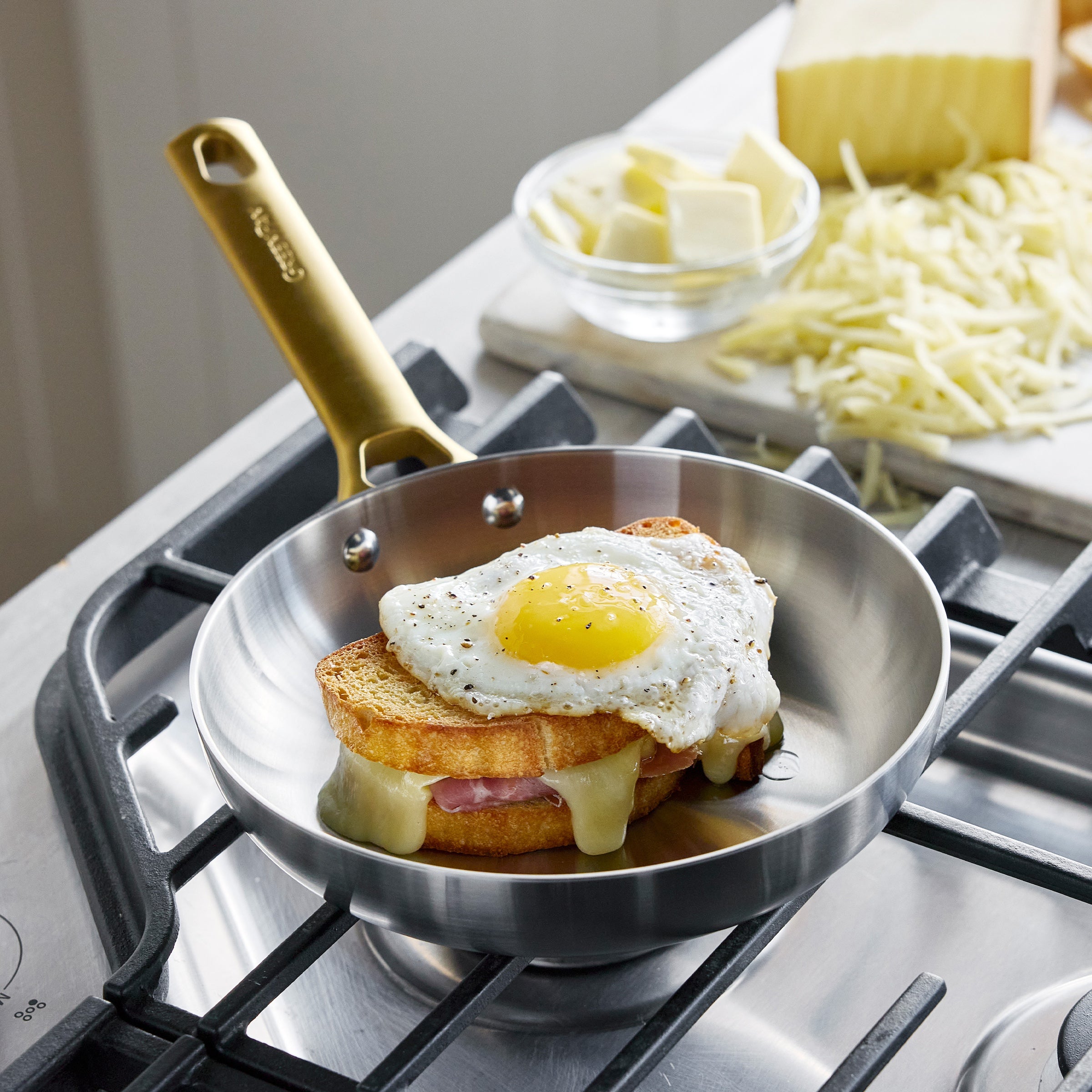 Reserve Stainless Steel 8. 10 and 12 Frypan Set - Image 4